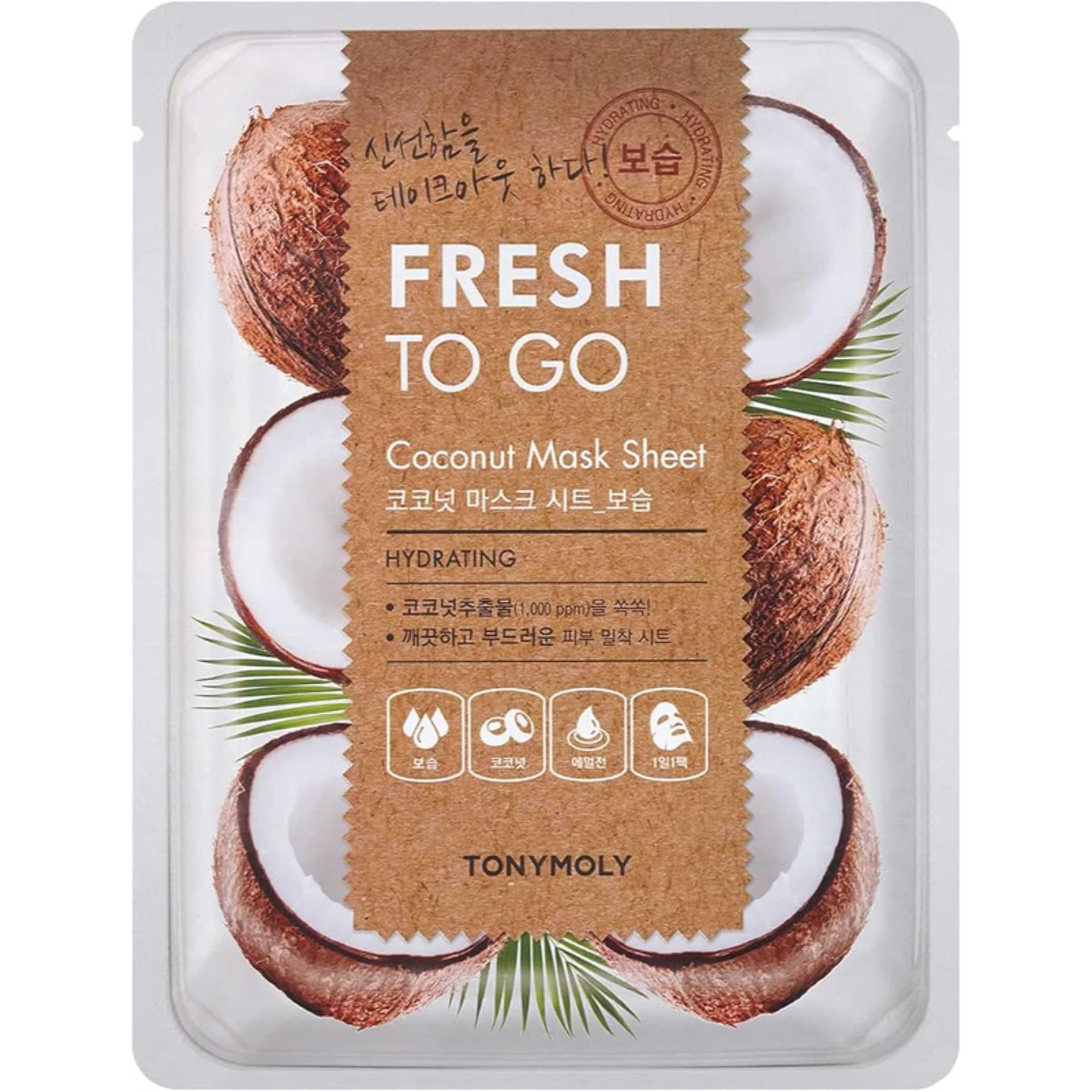 TonyMoly Fresh To Go Coconut Mask Sheet - Product Main Image