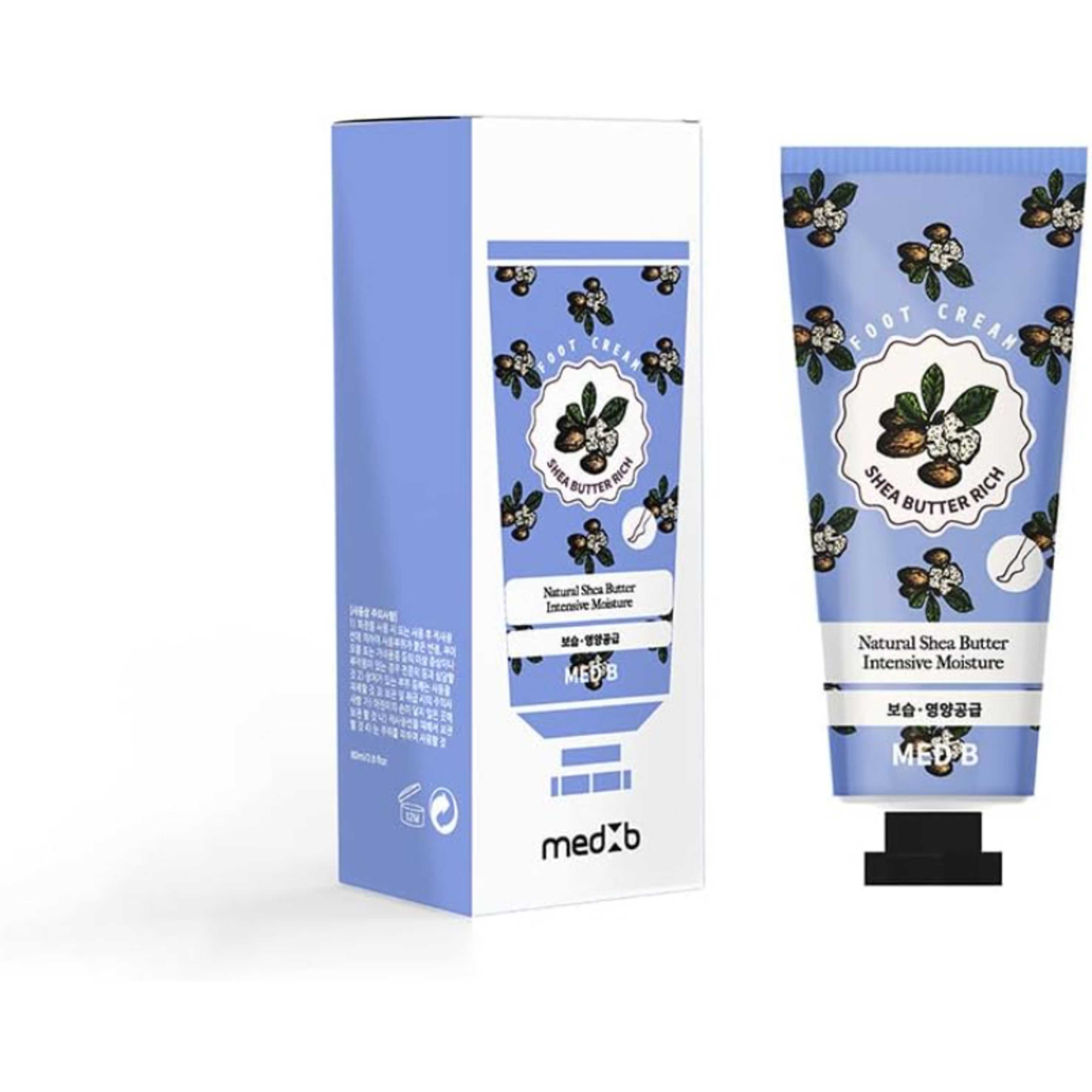MED B Shea Butter Rich Foot Cream For Dry Hand, Hydrating Hand Moisturizer, Fast-Absorbing & Moisture Hand Cream,(80ml) 2.8 Oz - Product Main Image