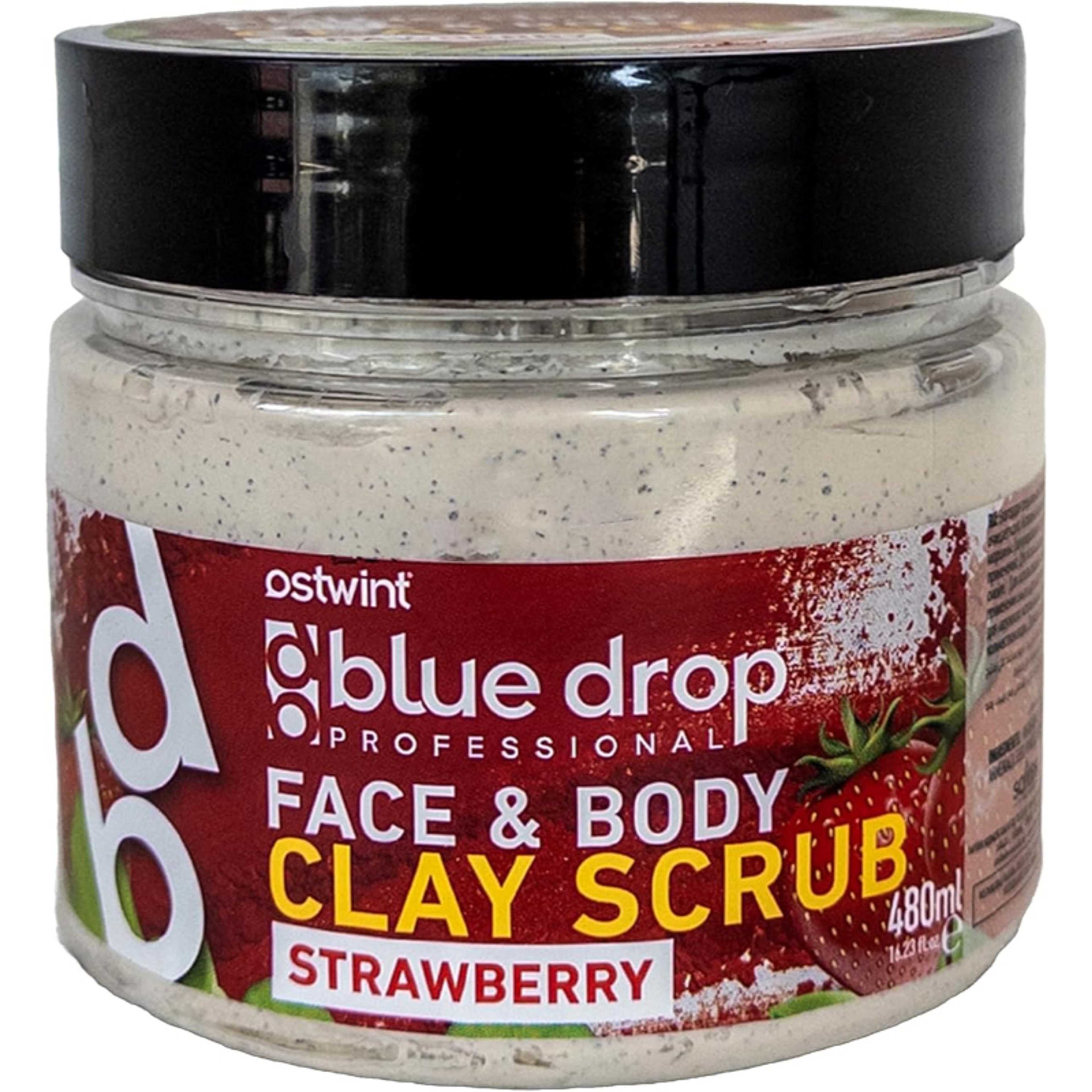 Ostwint Blue Drop Clay Strawberry Face & Body Scrub 480ml - Product Main Image