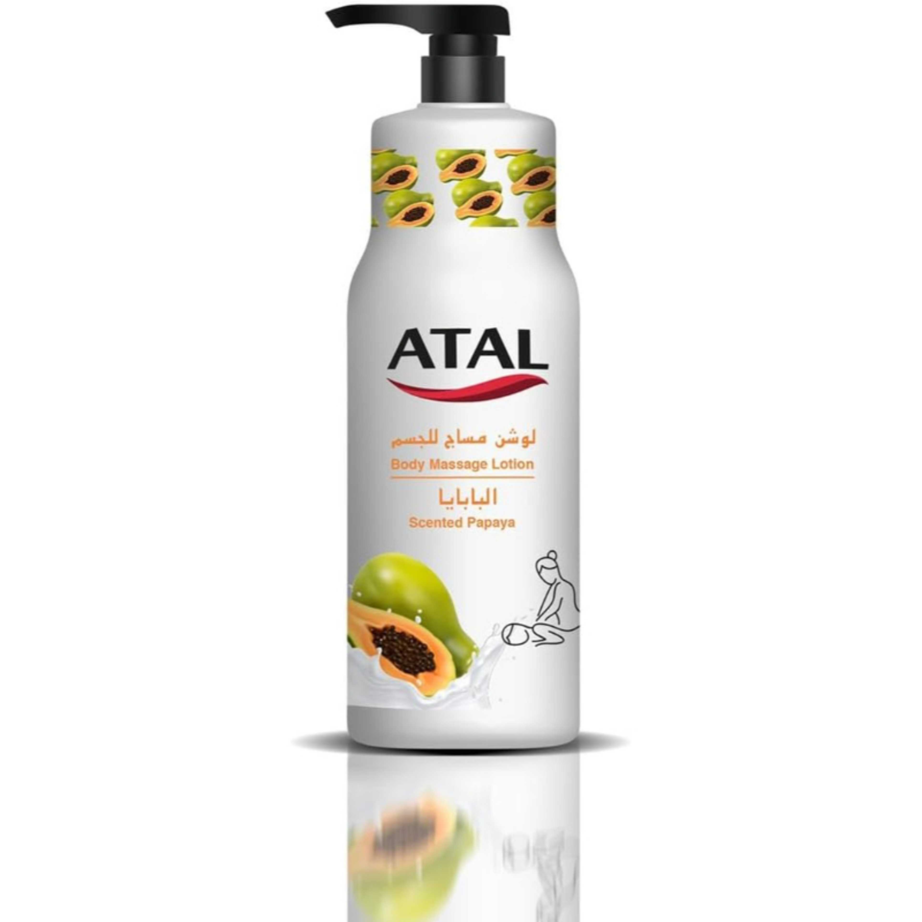 ATAL Massage Body Lotion Papaya 1000ml - Product Main Image