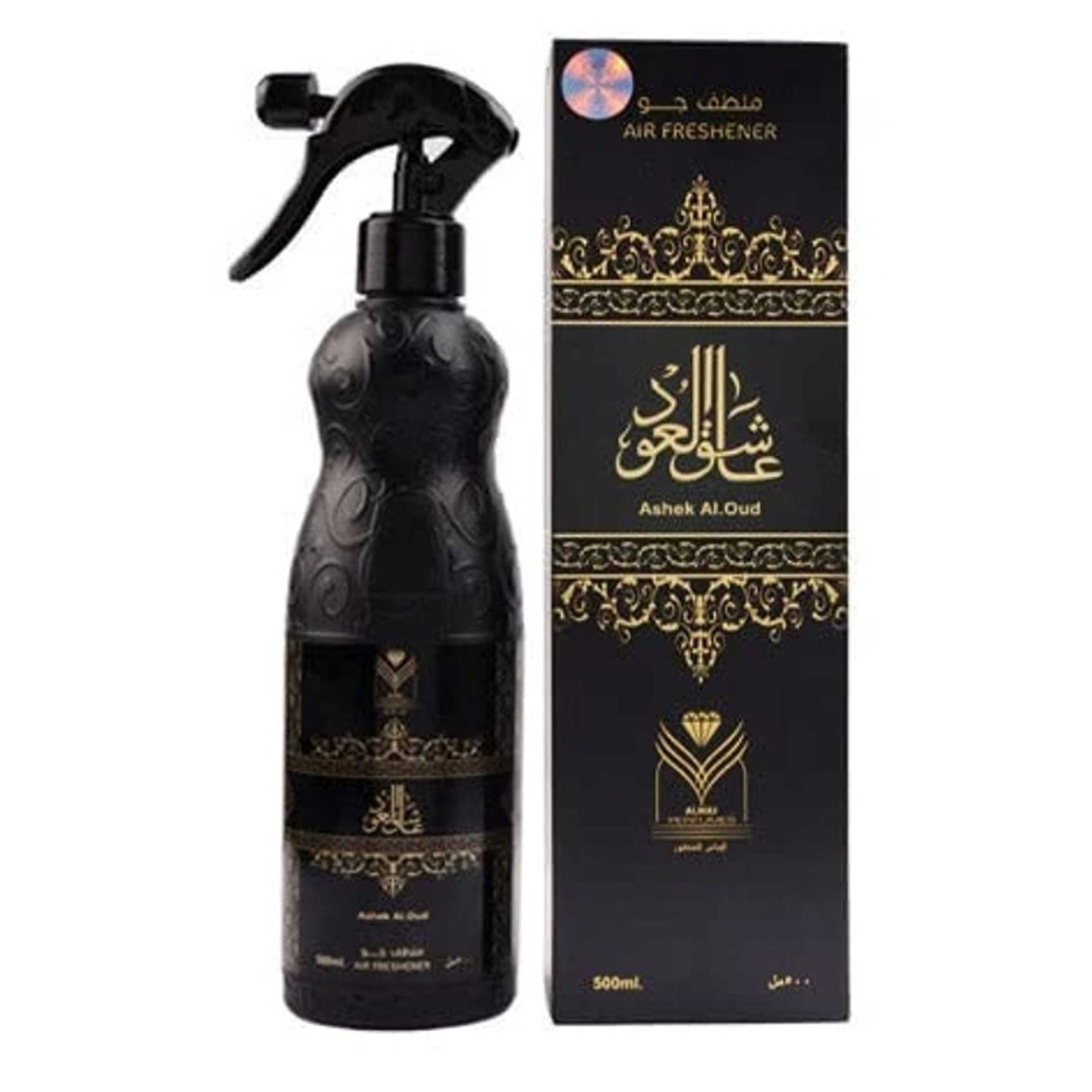 Almas-Ashiq Al Oud home freshener, transparent, 480milliliters - Product Main Image
