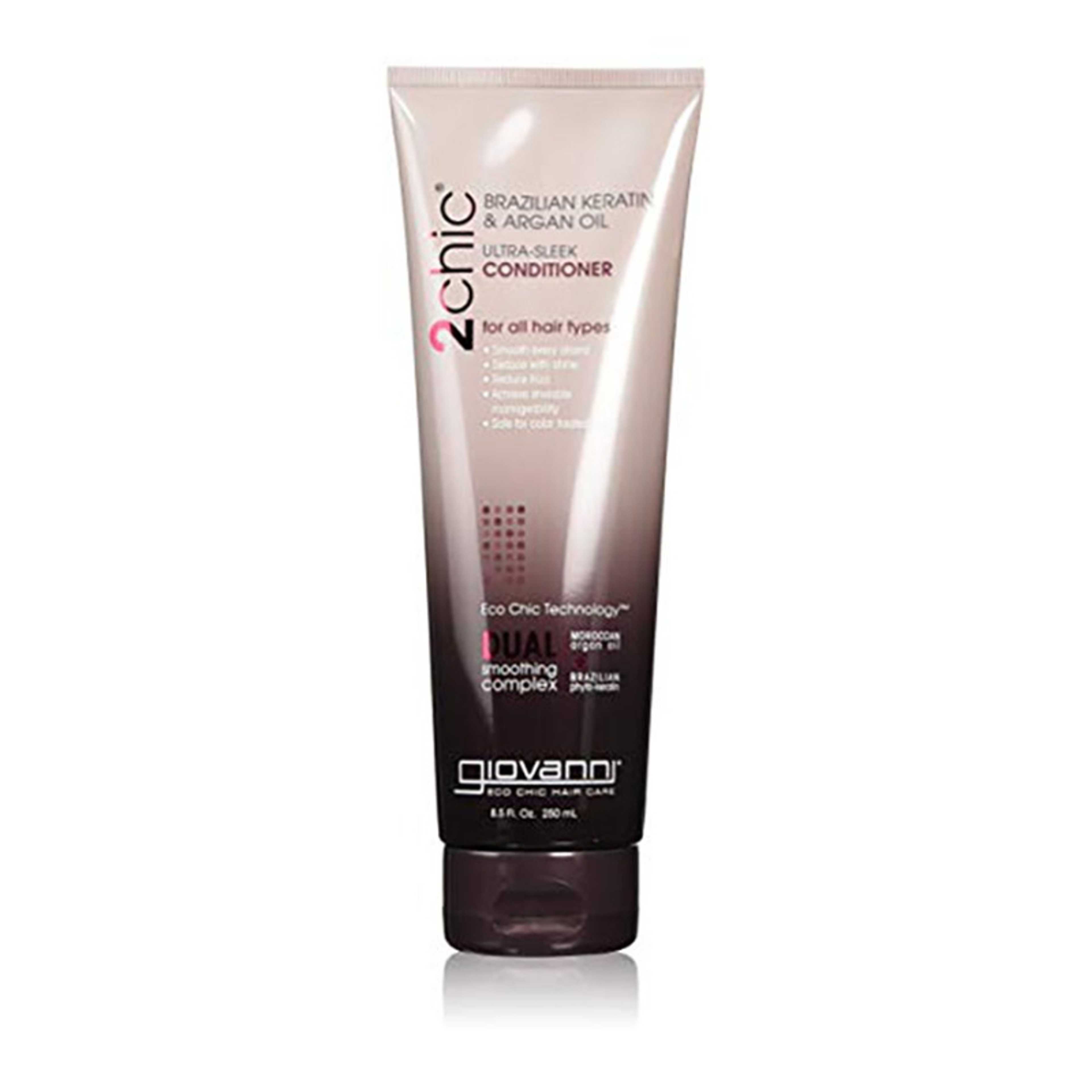 Giovanni Organic-2Chic Brazilian Keratin And Argan Oil Conditioner (For All Hair Types) 250grams - Product Main Image