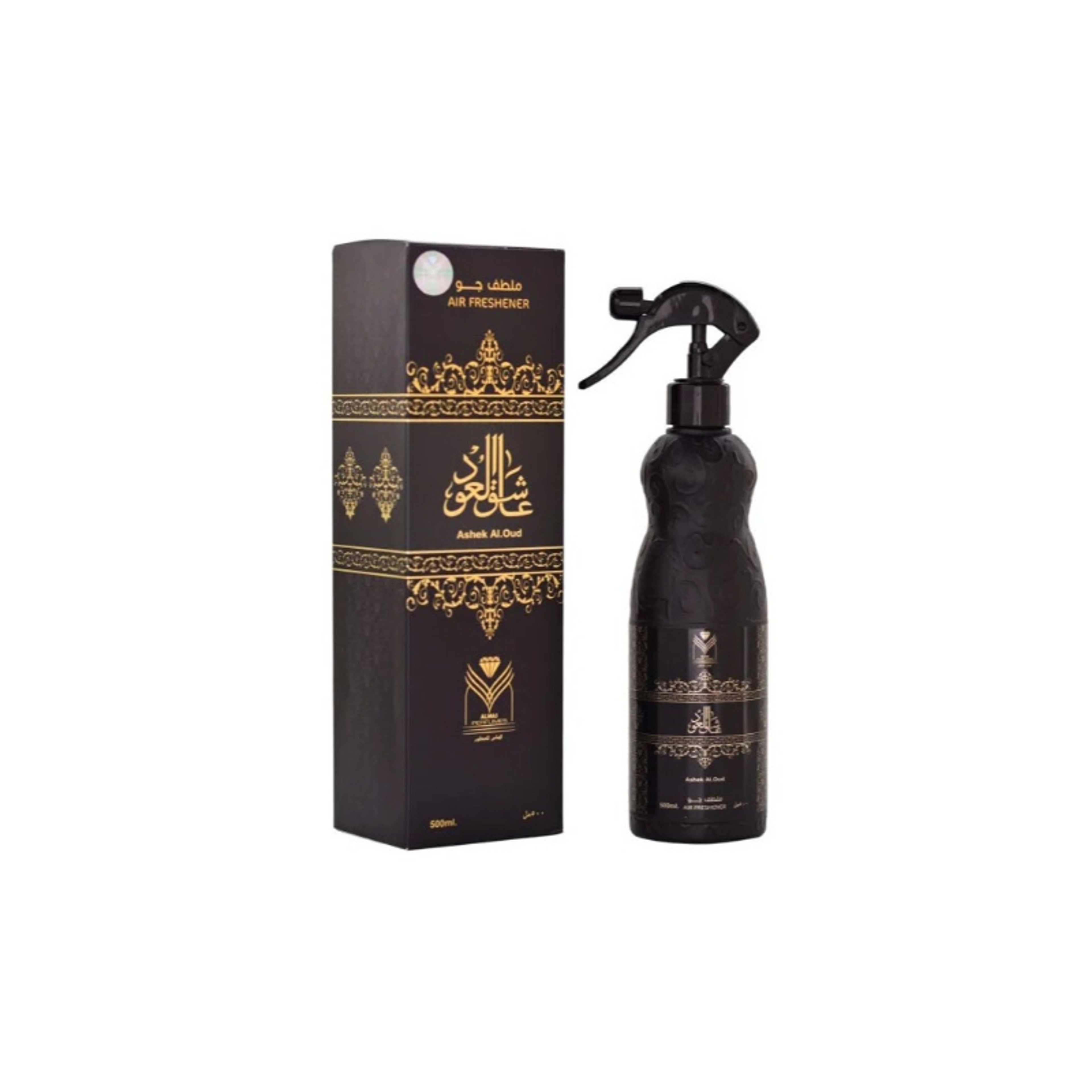 Almas-Ashiq Al Oud home freshener, transparent, 480 milliliters - Product Main Image