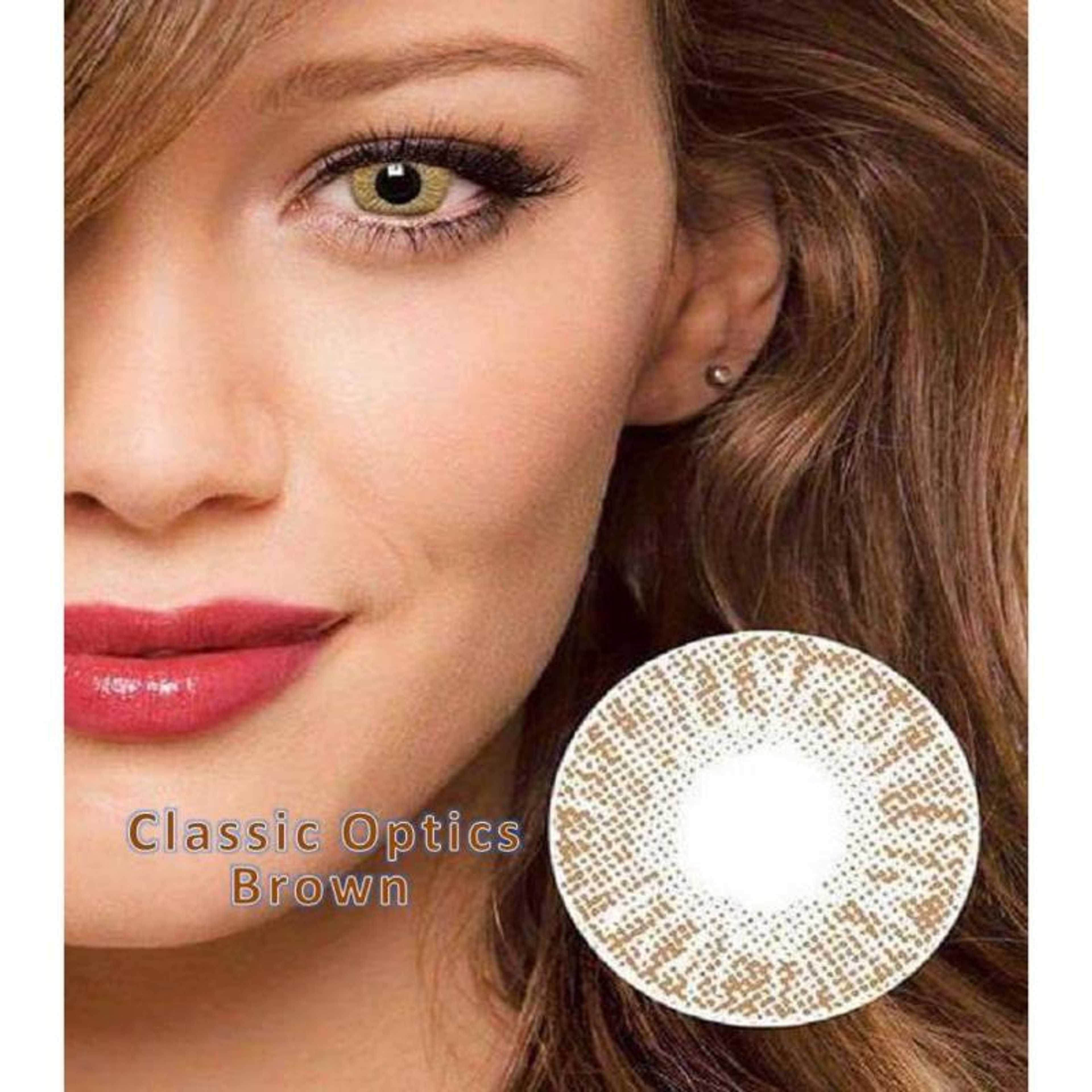 Brown Single shade Contact Lenses-Bridal Colors