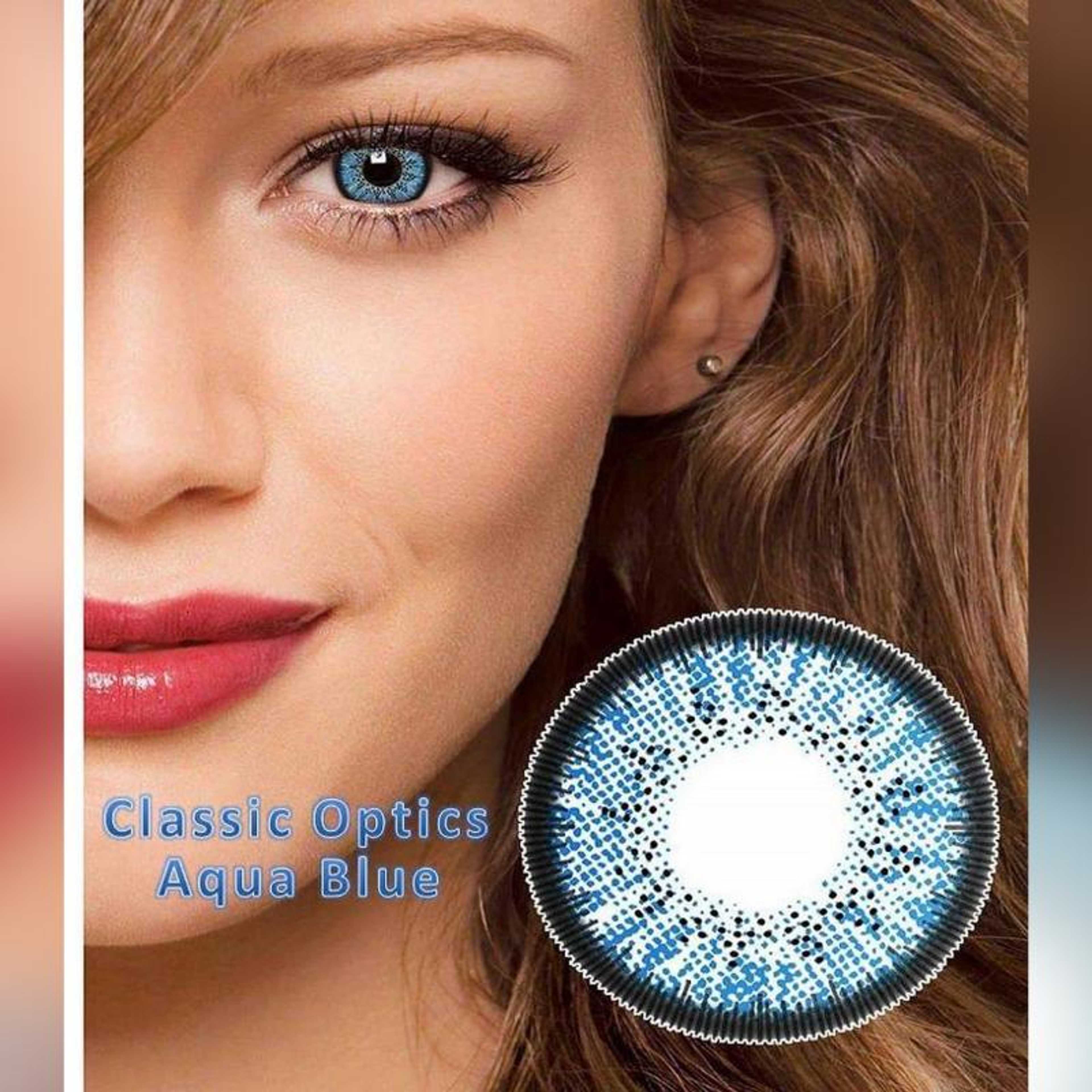 Aqua Blue Double shade Contact Lenses-US Vision