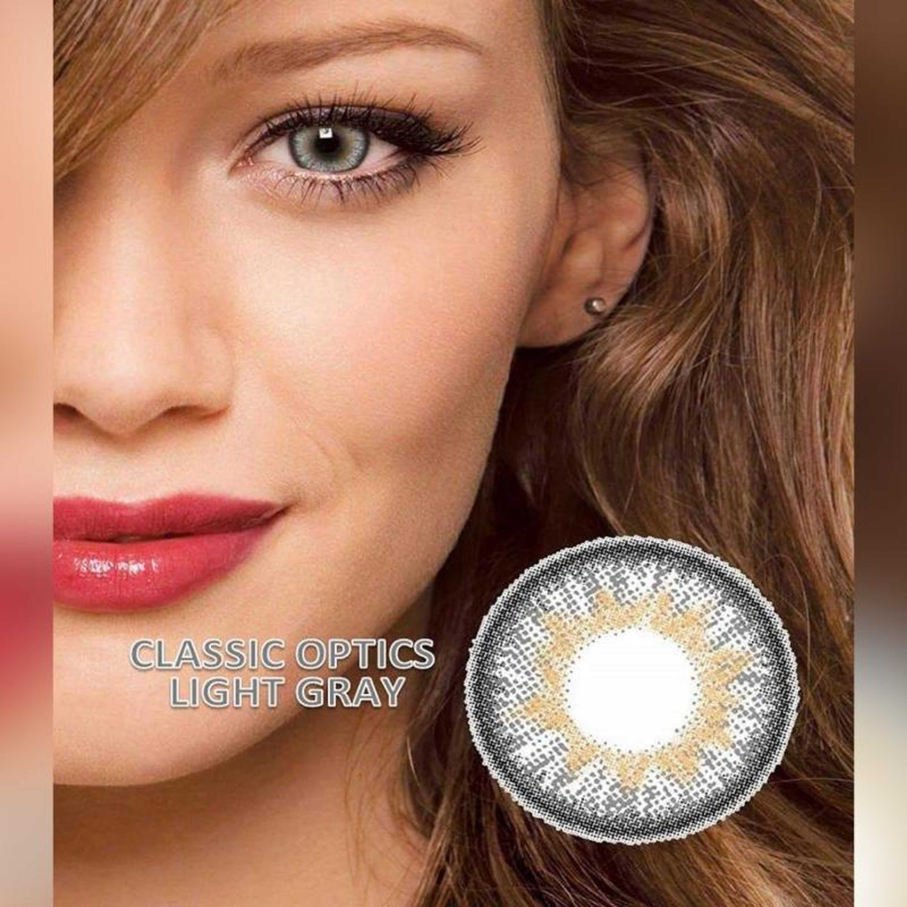 Light Gray Triple shade Contact Lenses-Bridal Colors