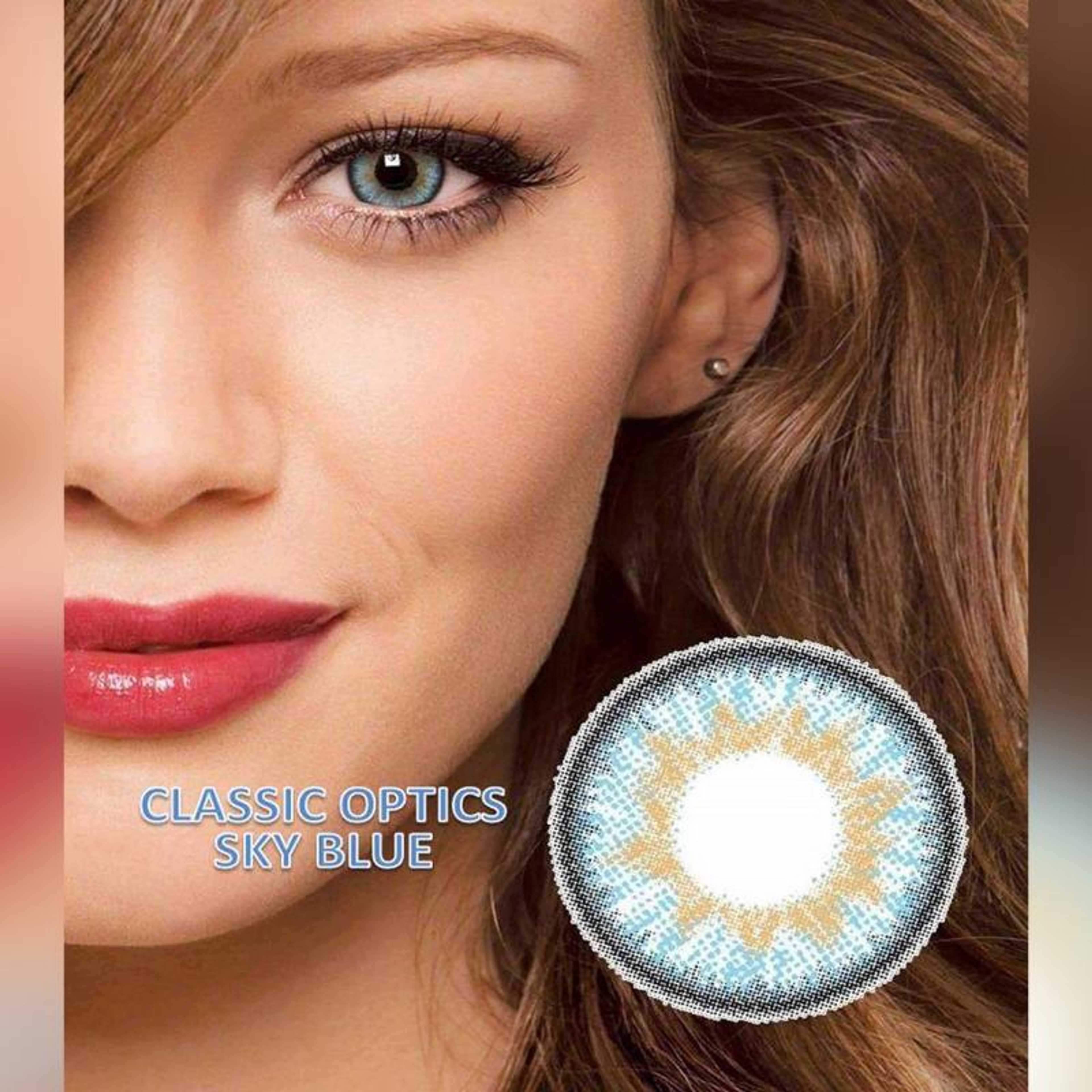 Sky Blue Triple shade Contact Lenses-Bridal Colors