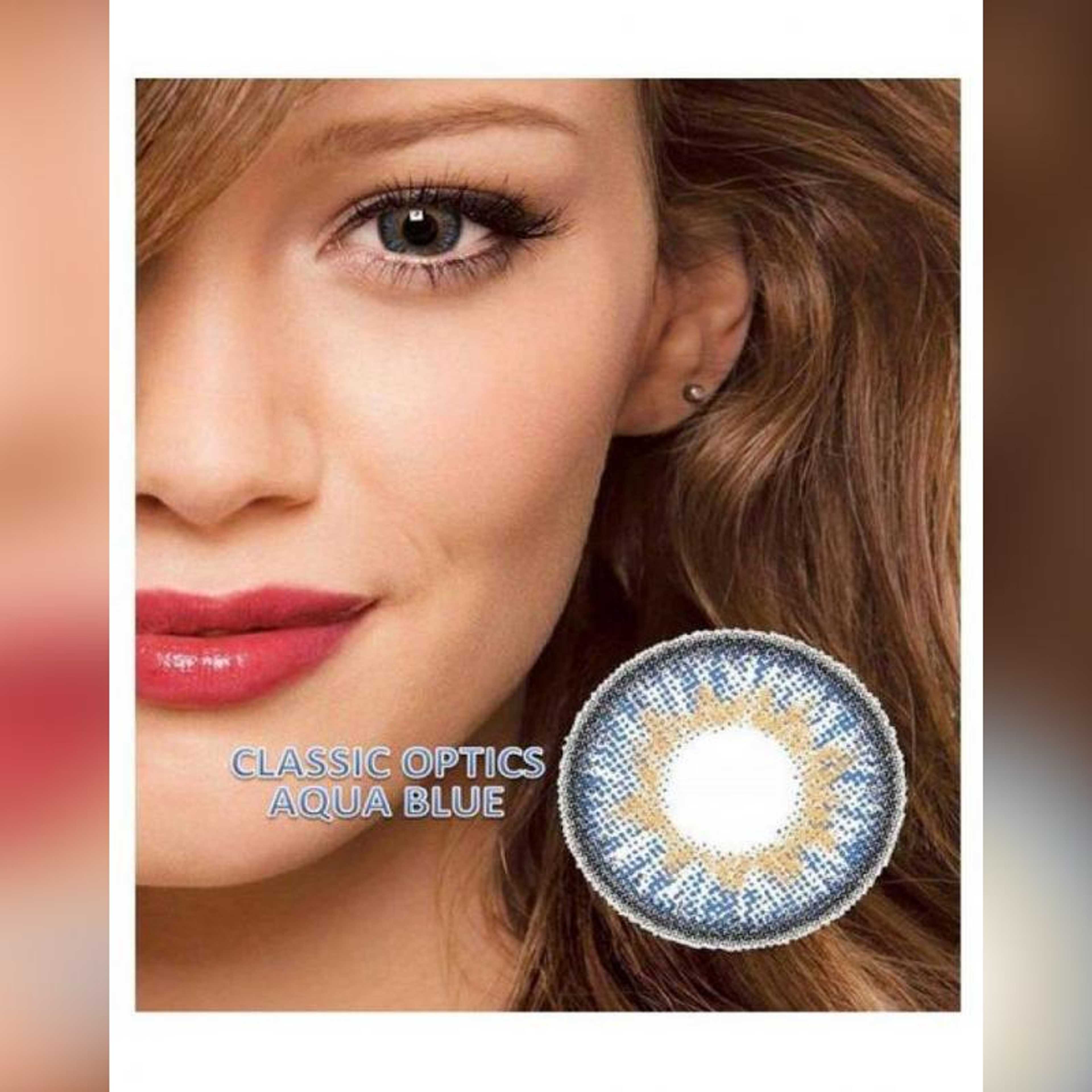 Aqua Blue Triple shade Contact Lenses-US Vision