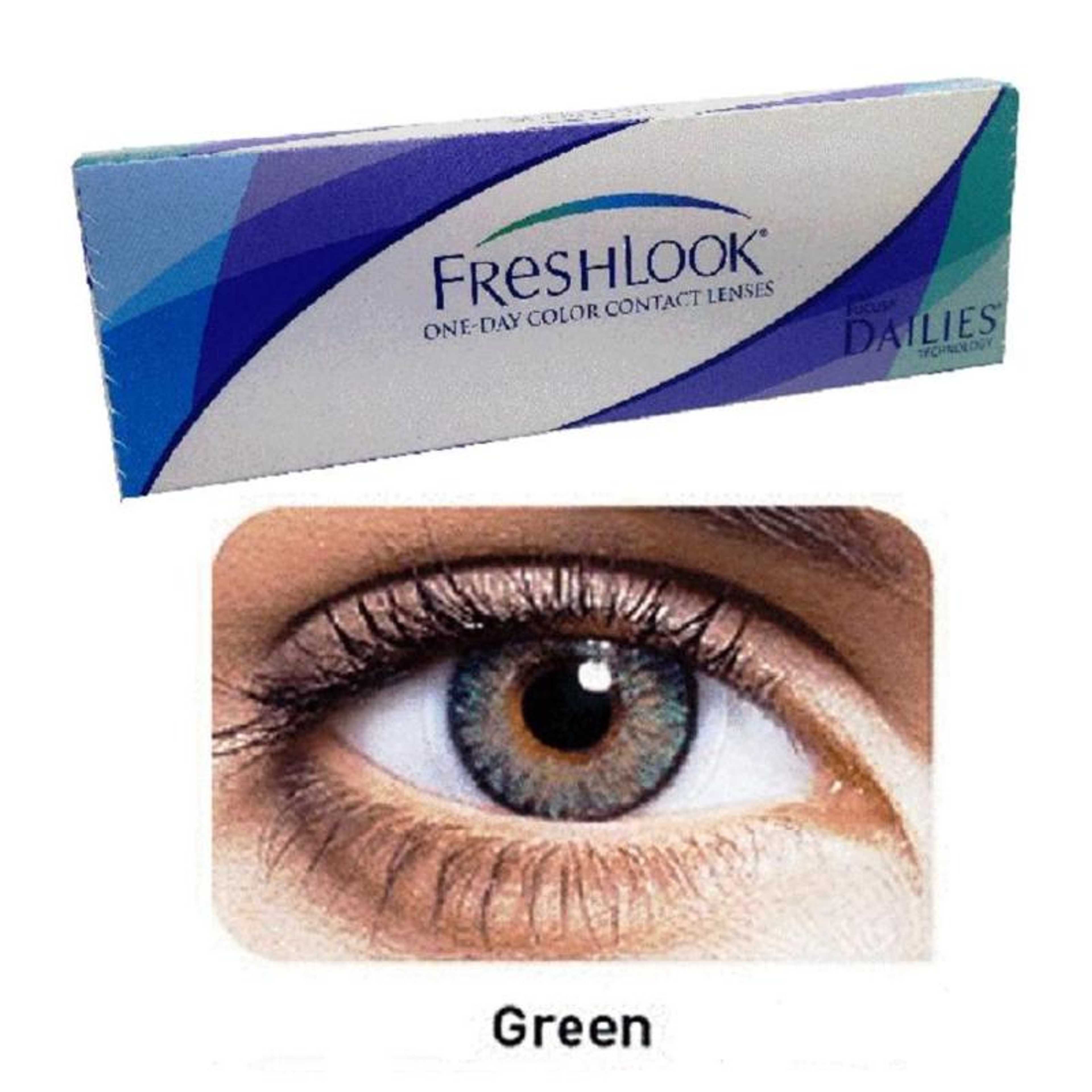 Green Color Contact Lenses with free Kit