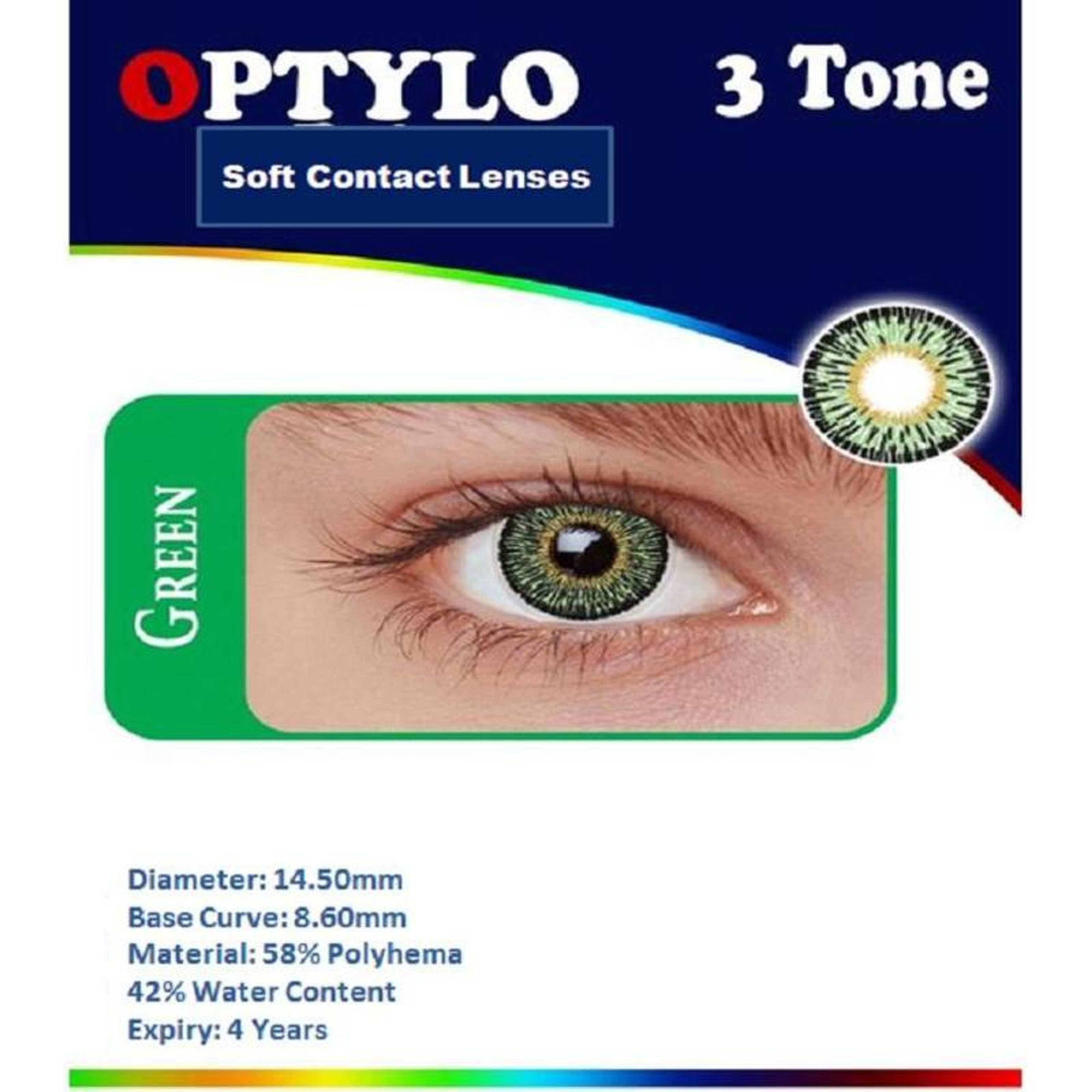 Green - OPTYLO - Soft Contact Lense