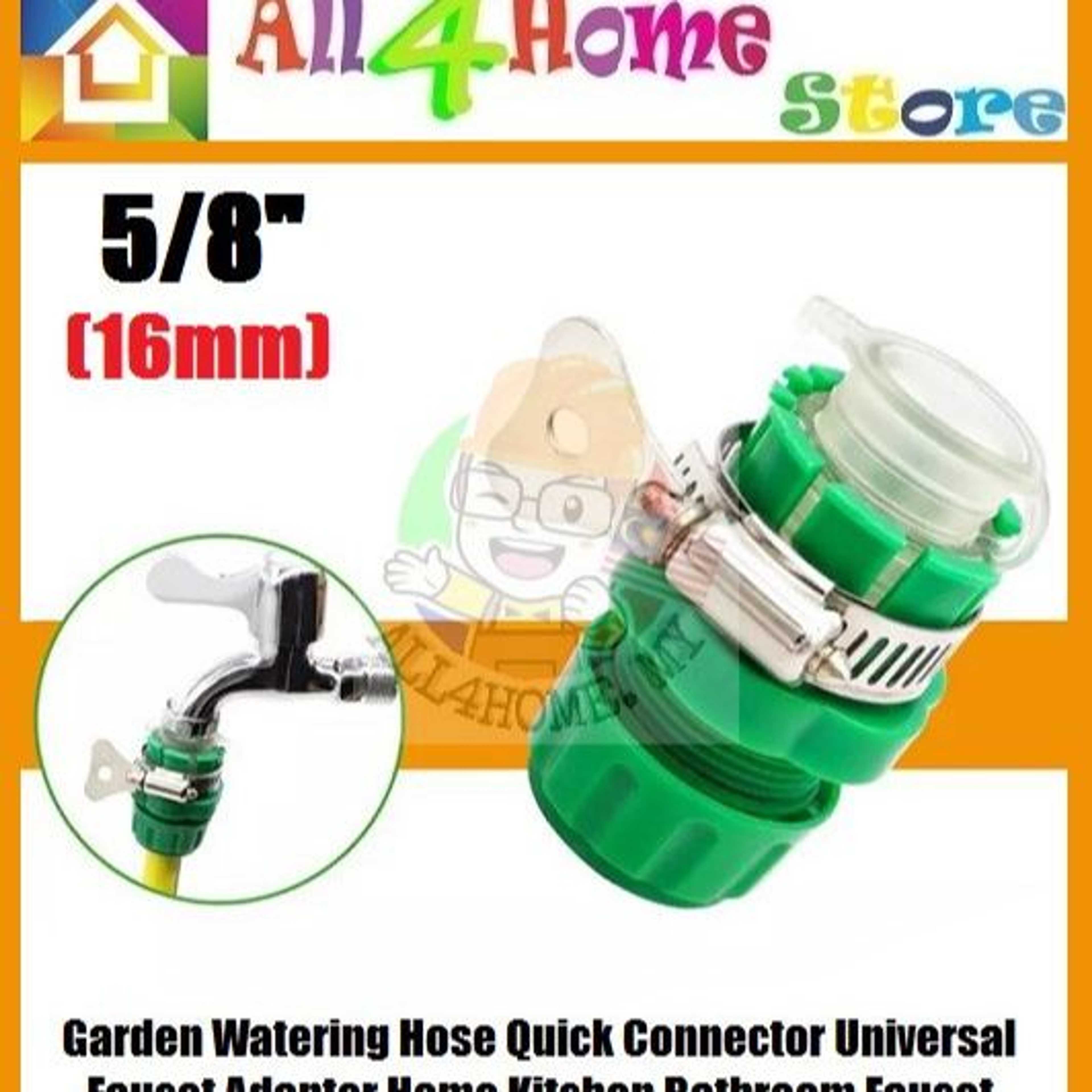 5/8inci (16mm) Durable Universal Water Pipe Head Lawn Garden Quick Fitting Frost-resistant ABS Watering Water Faucet Adapter Hose Pipe