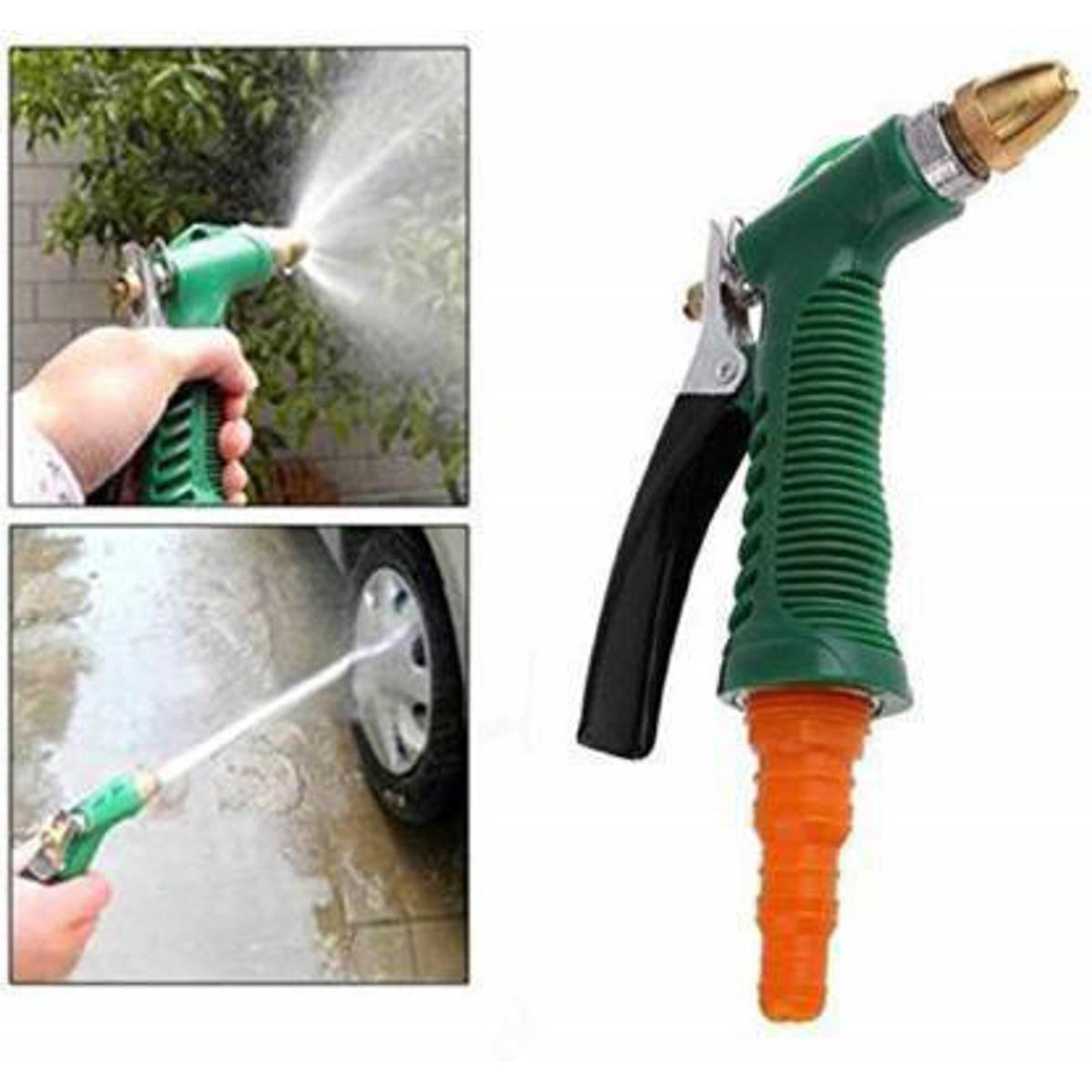 DURABLE HOSE NOZZLE WATER LEVER SPRAY Metal Hose Nozzle High Pressure Water Spray Sprayer Garden Auto Car Washing