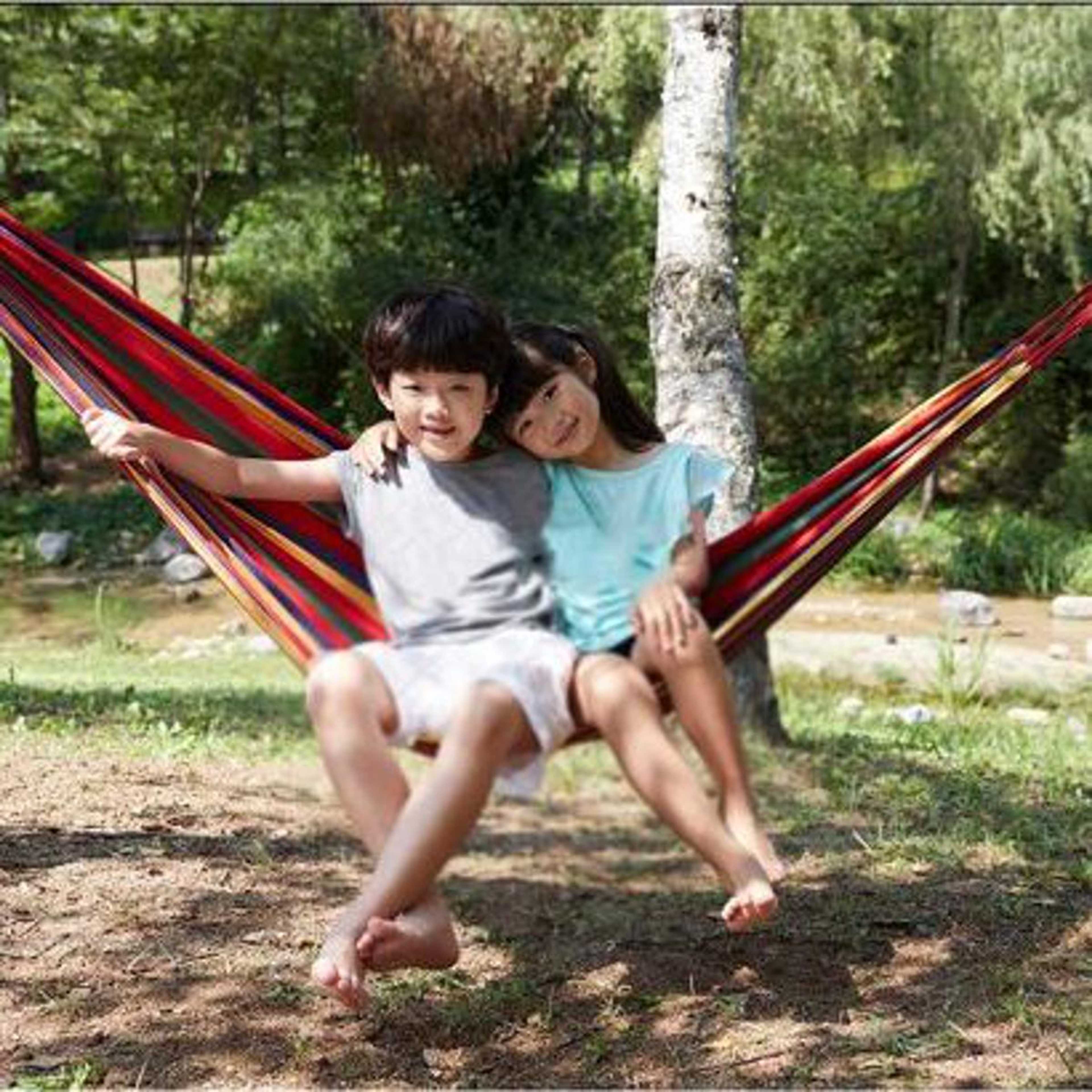 Portable Outdoor Hammock, Camping Swing Bed Hammock, Brazilian-Style Hammock With Carrying Bag for single person