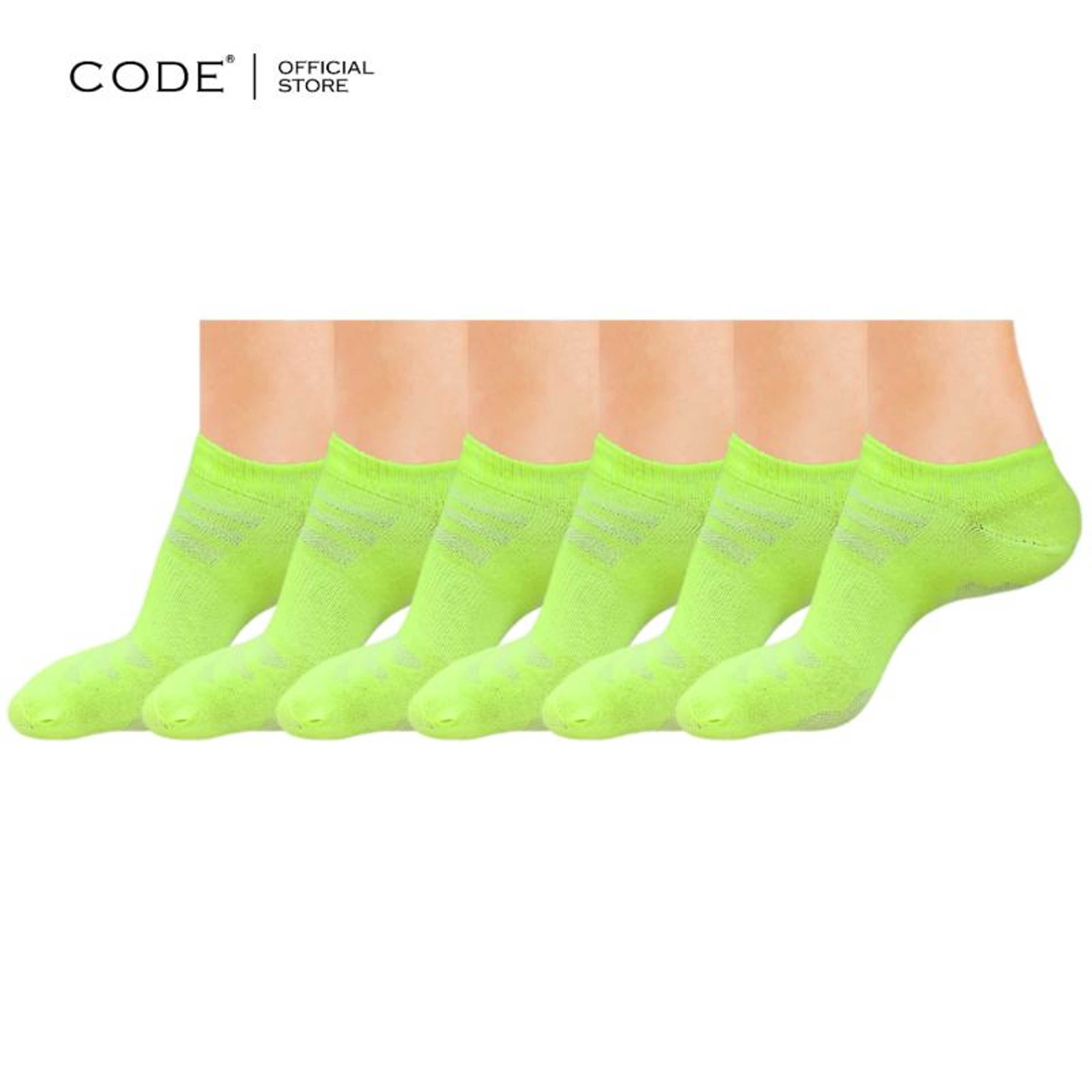 Code 6 Pairs Cotton Ankle Socks For Men Women - 3 Random colors