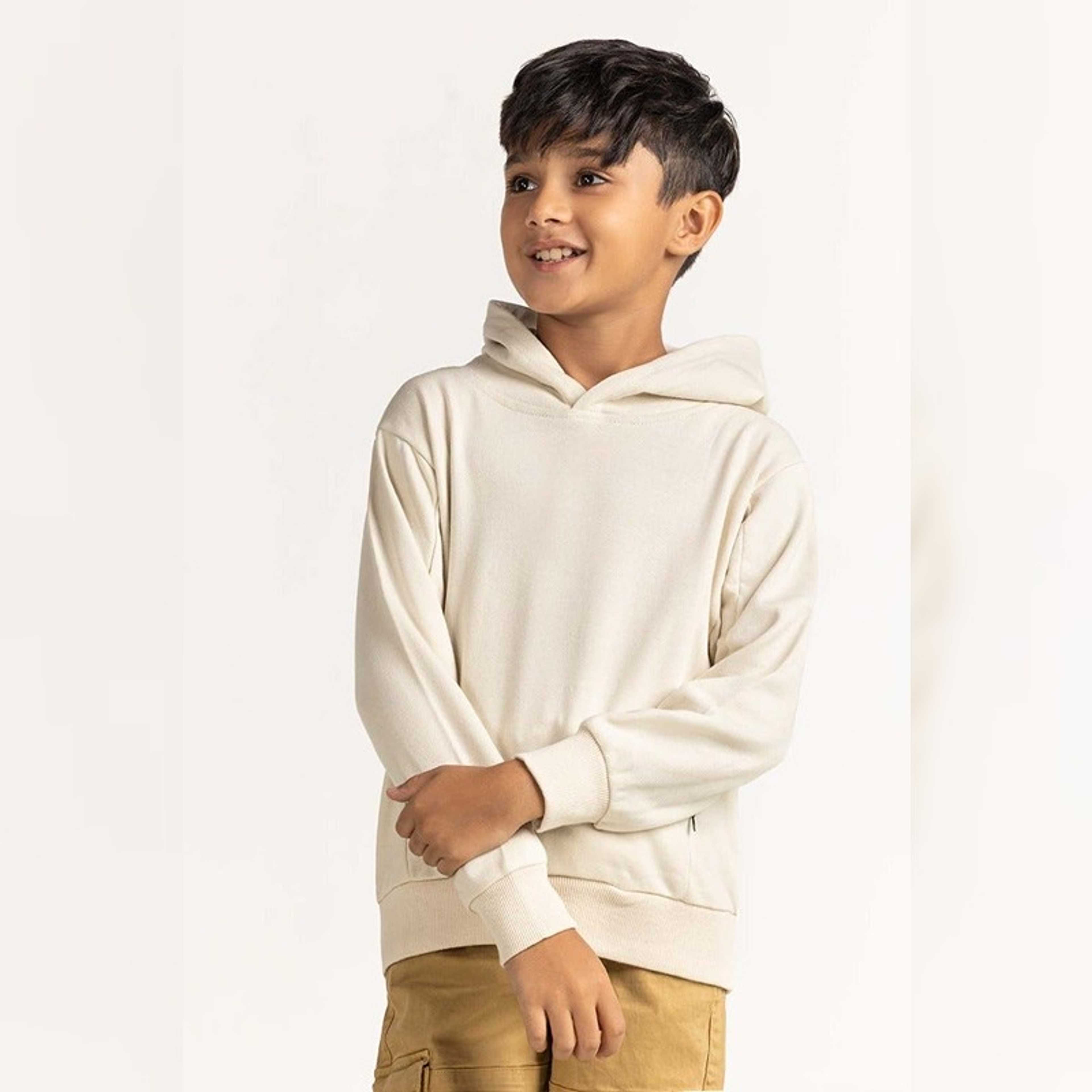 White Kids Hoodie - Product Main Image