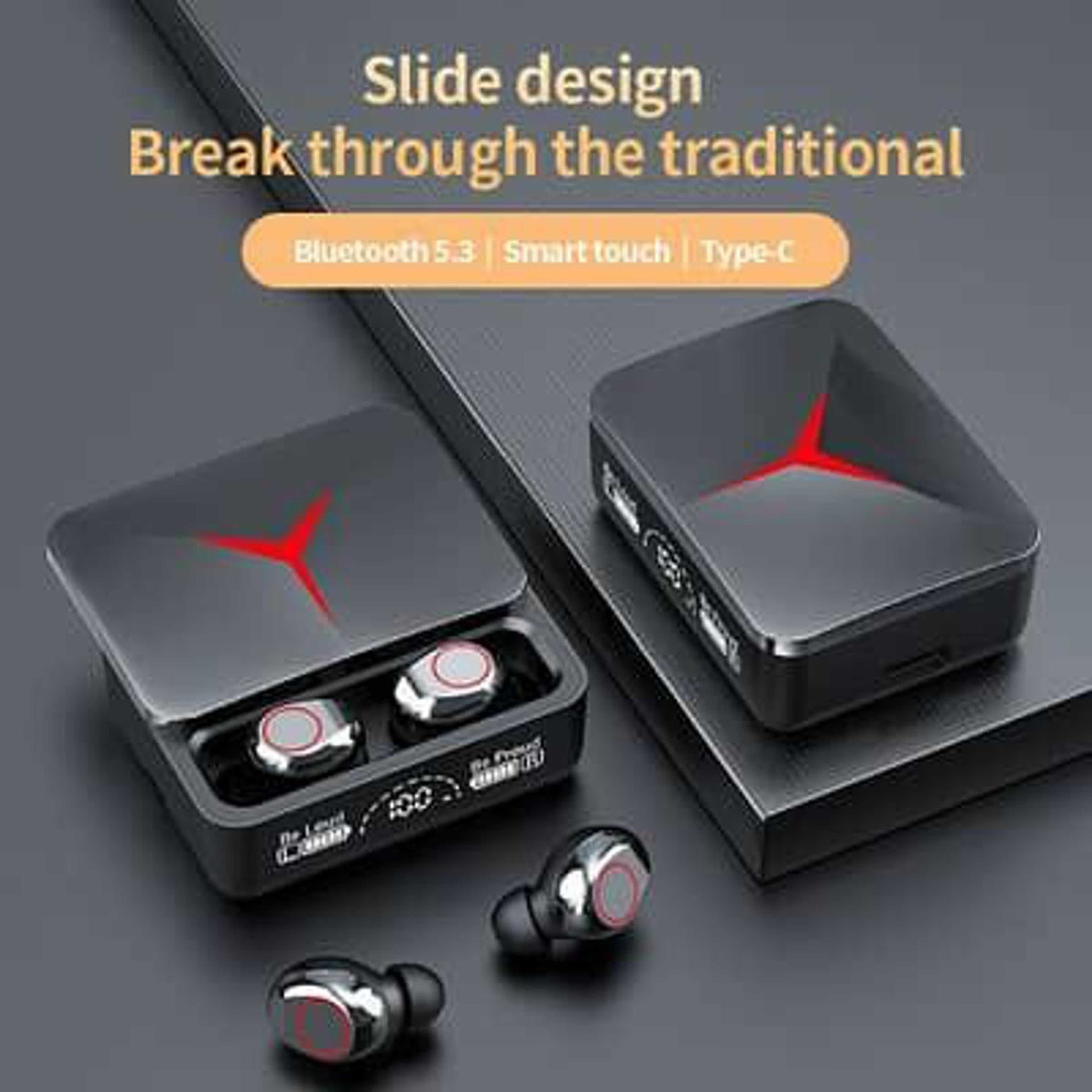 New Brand Tws Earbuds M90 pro TWS BT Earphones True Wireless Earbuds Noise Cancelling LED Display Gaming Headset Stereo Earbuds