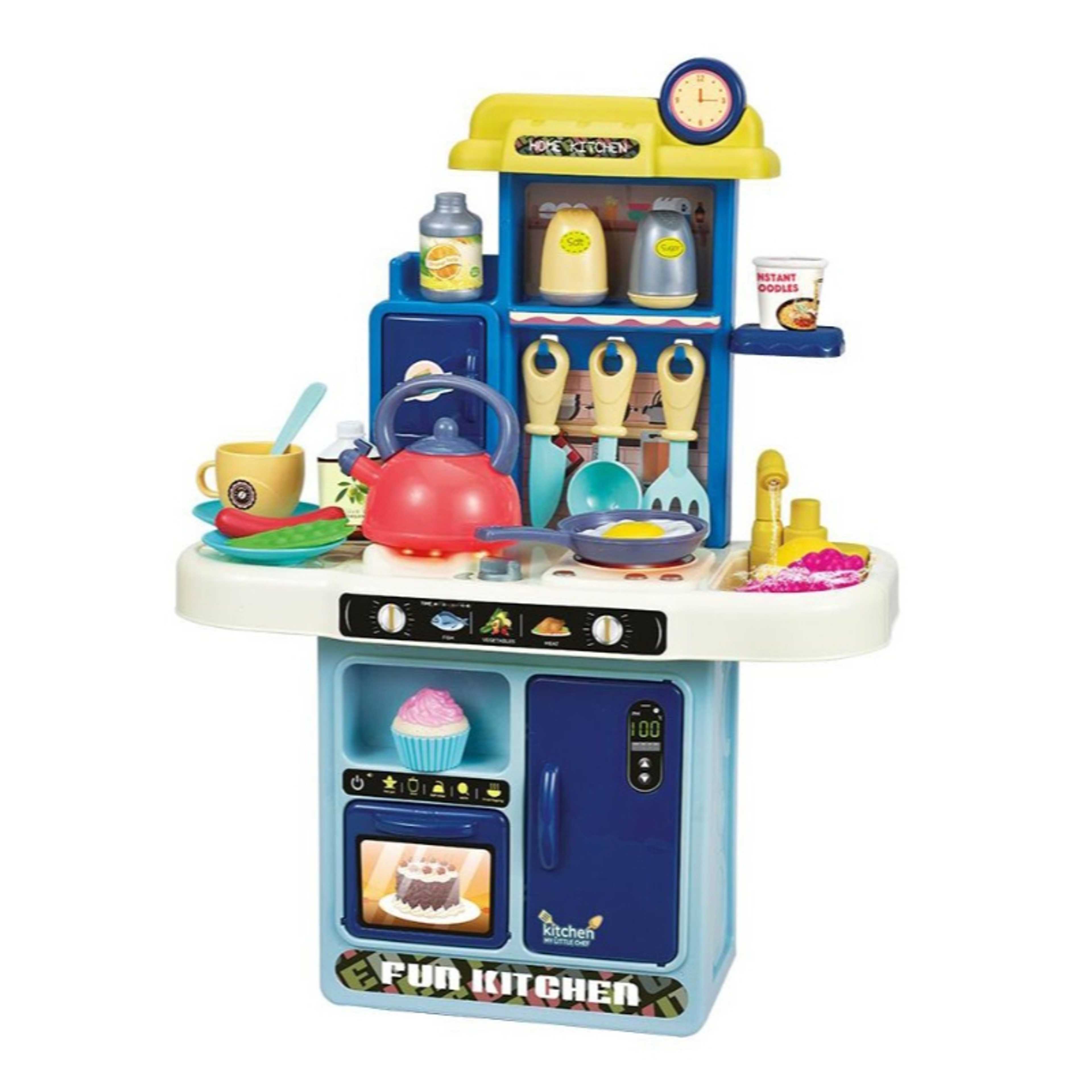 FAMILY-Kitchen Deluxe Play Set W/Light&Sound 34PCs 18-2076812 - Product Main Image
