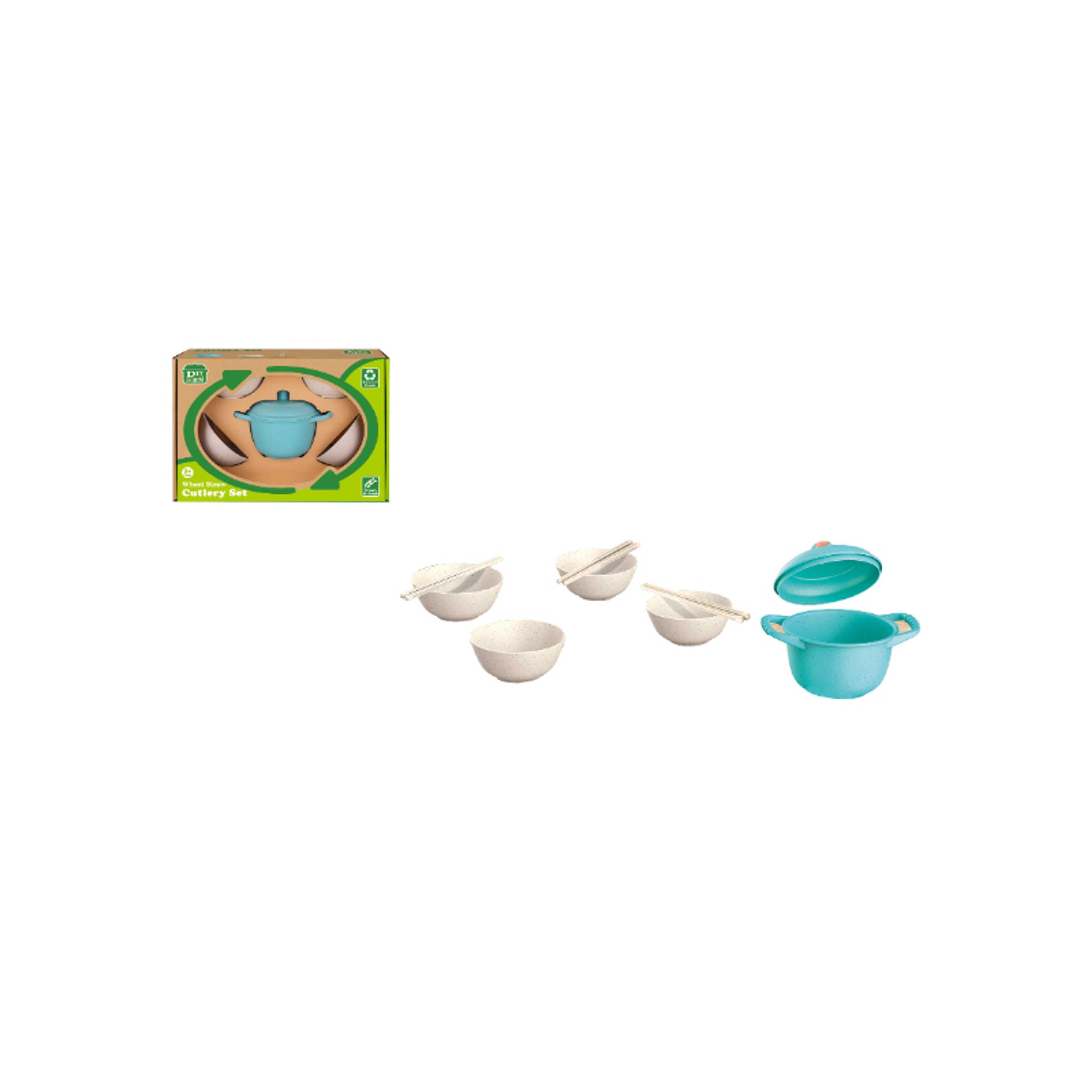 FAMILY-Cutlery Set Organic Materials 17PCS 18-2301194 - Product Main Image