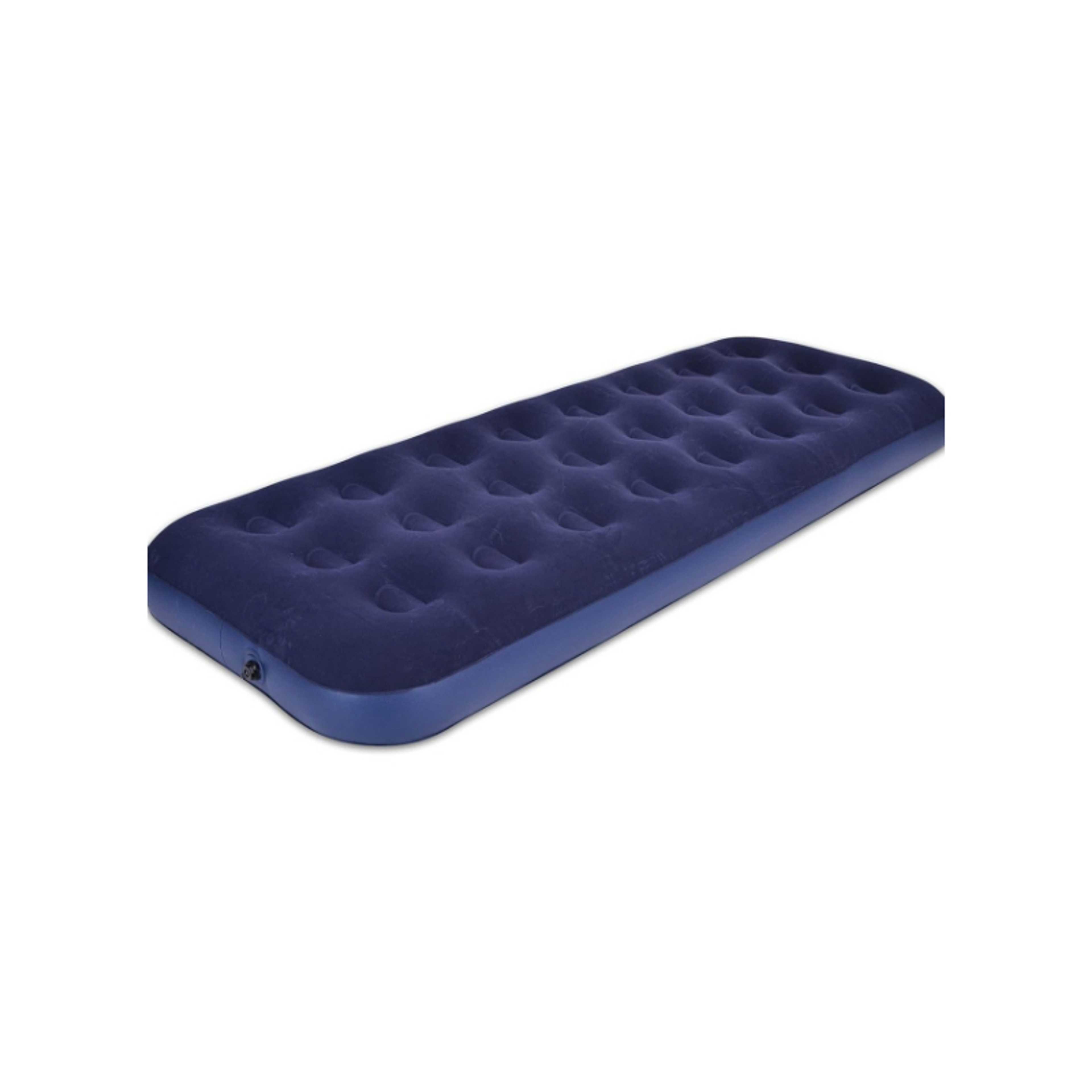 FULL JOY-Easy Inflate Flocked Air Bed/Single Built in foot Pump  191 x 99x 22 cm - Product Main Image