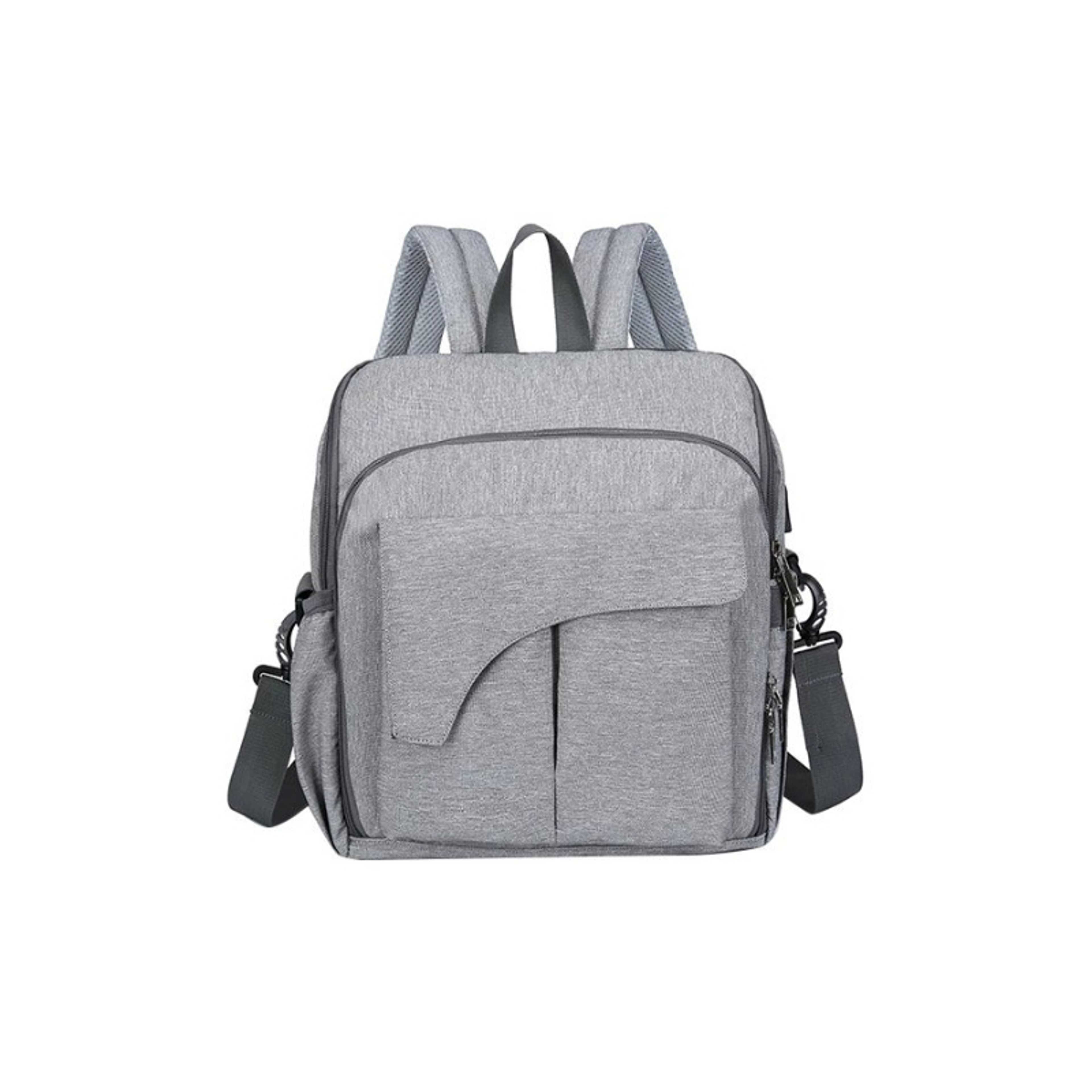 Baby-Baby Diaper Changing Backpack For Mother ,Grey - Product Main Image