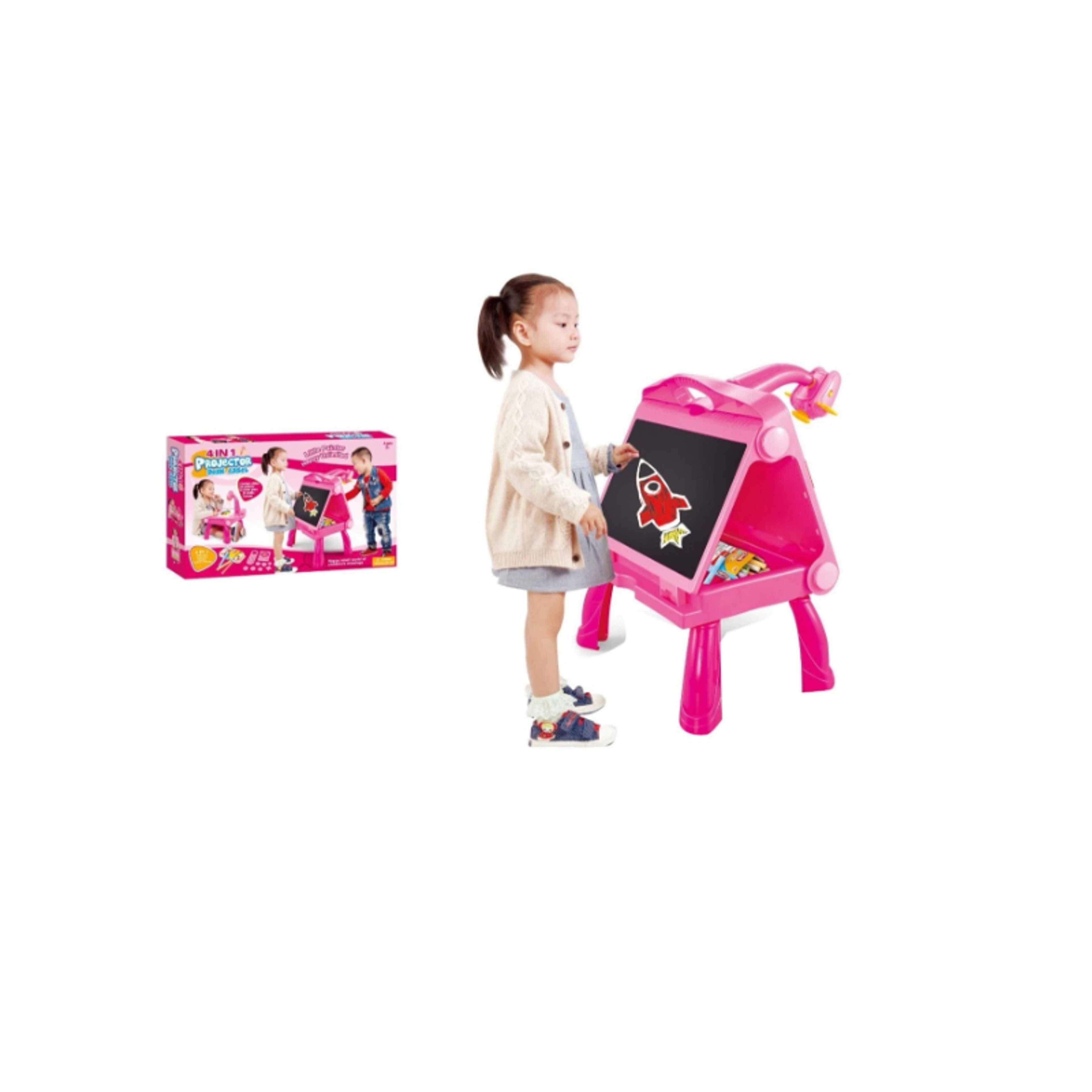 FAMILY-Projector and Drawing Board 4 in 1 23-1452743 Pink - Product Main Image