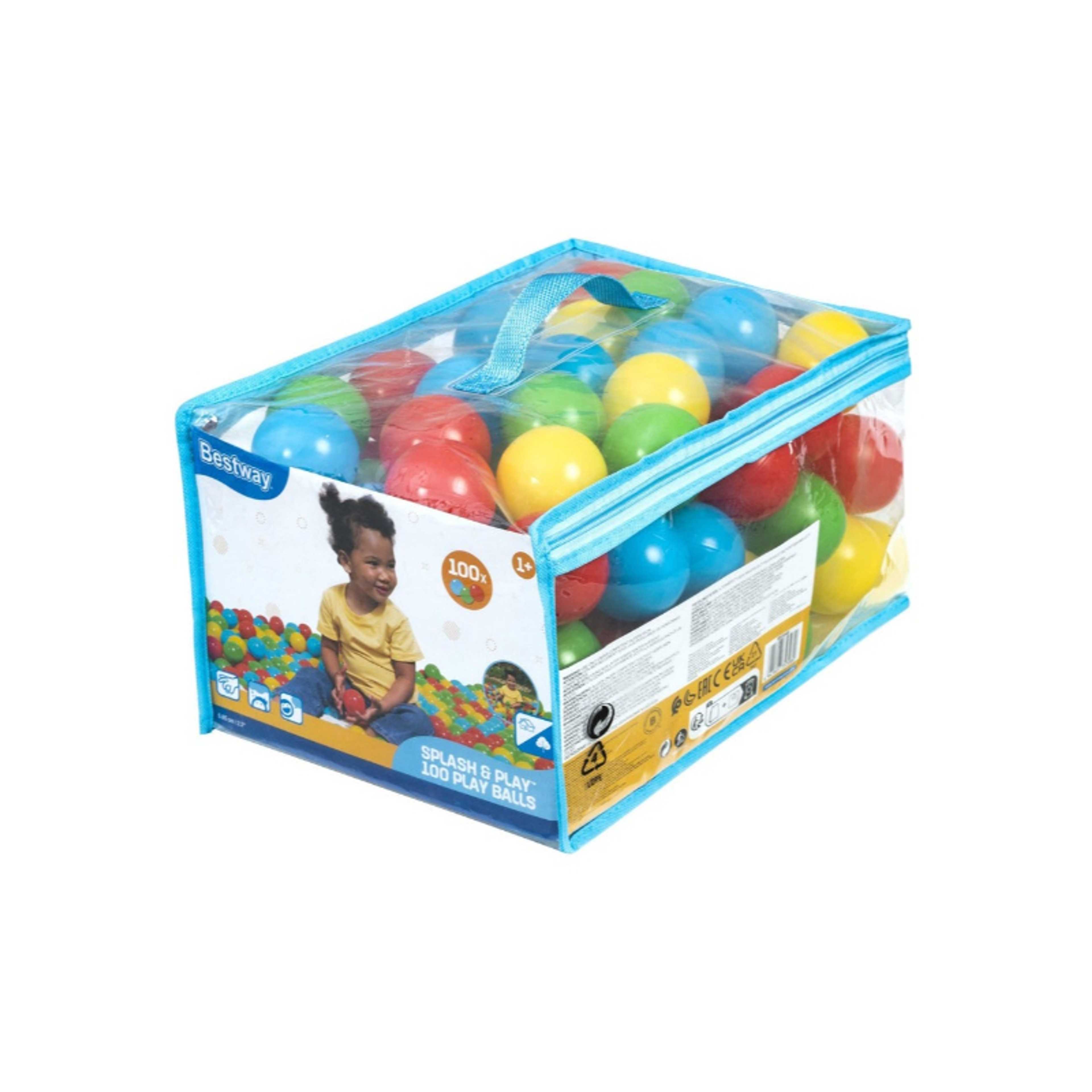 Bestway® 2.3"/5.85cm SPLASH & PLAY 100 PLAY BALLS - Product Main Image