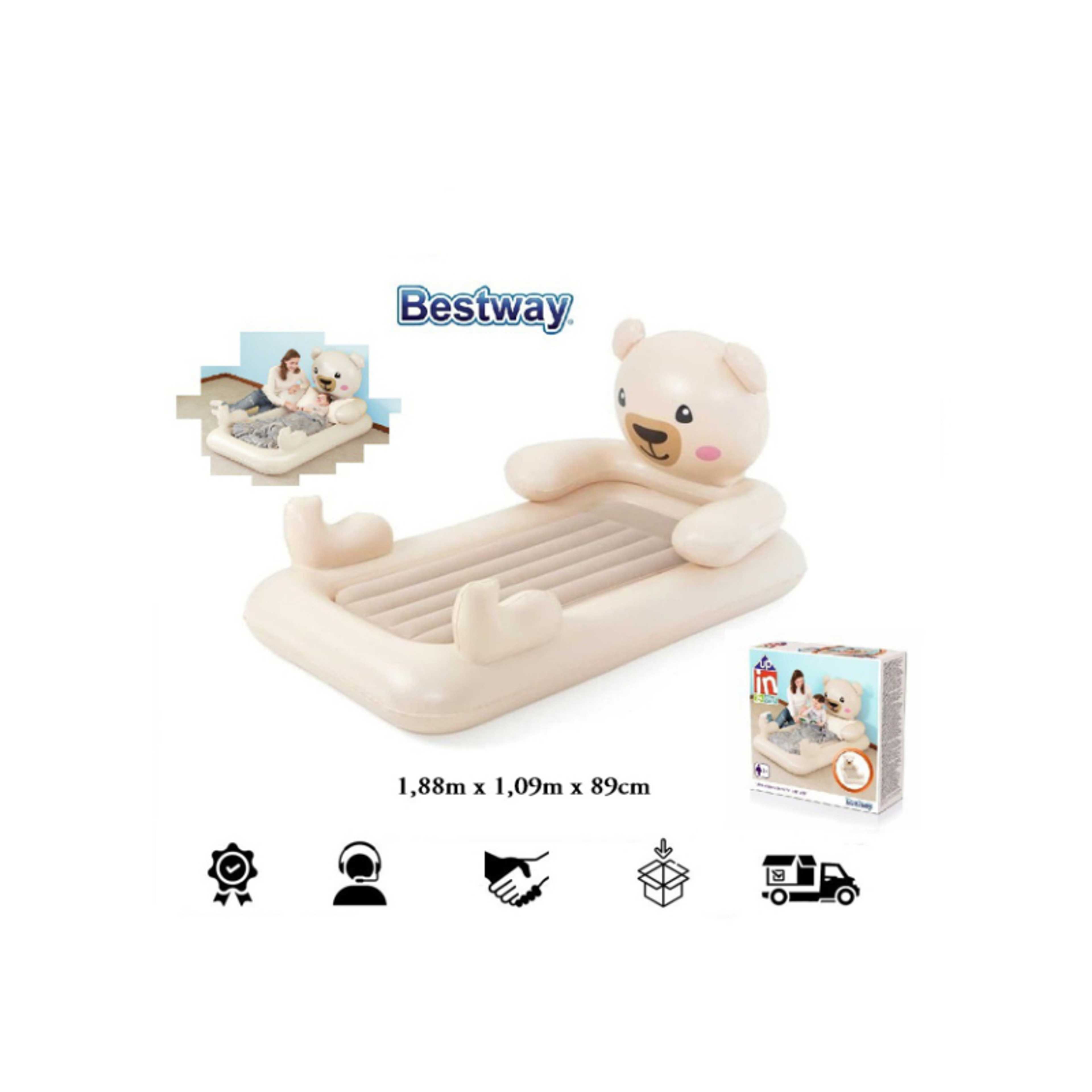 Bestway Dreamchaser Airbed - Teddy Bear 1.88M X 1.09M X 89Cm 26-67712 - Product Main Image