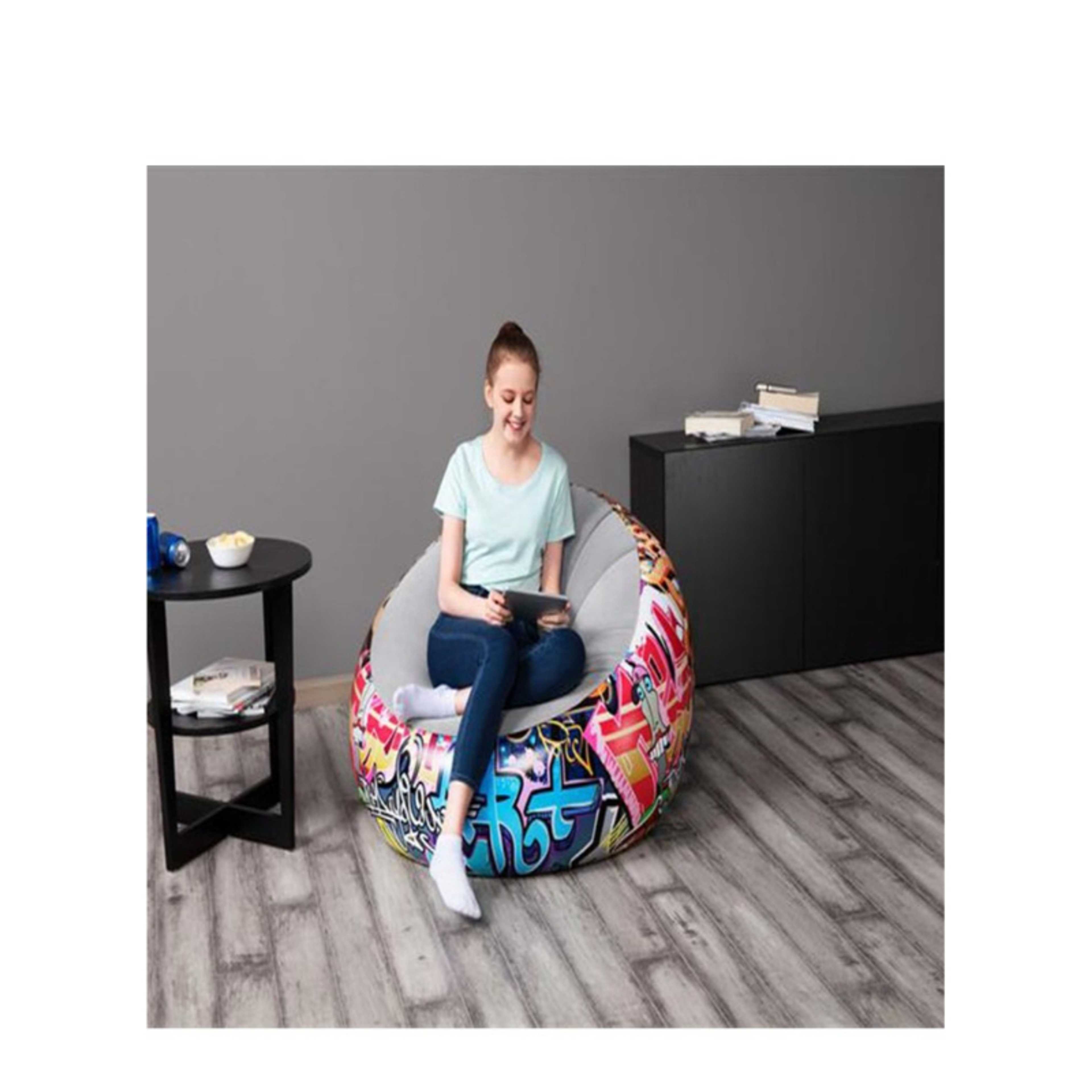 Bestway Graffiti Inflate-A-Chair 1.12M X 1.12M X 66Cm - Product Main Image