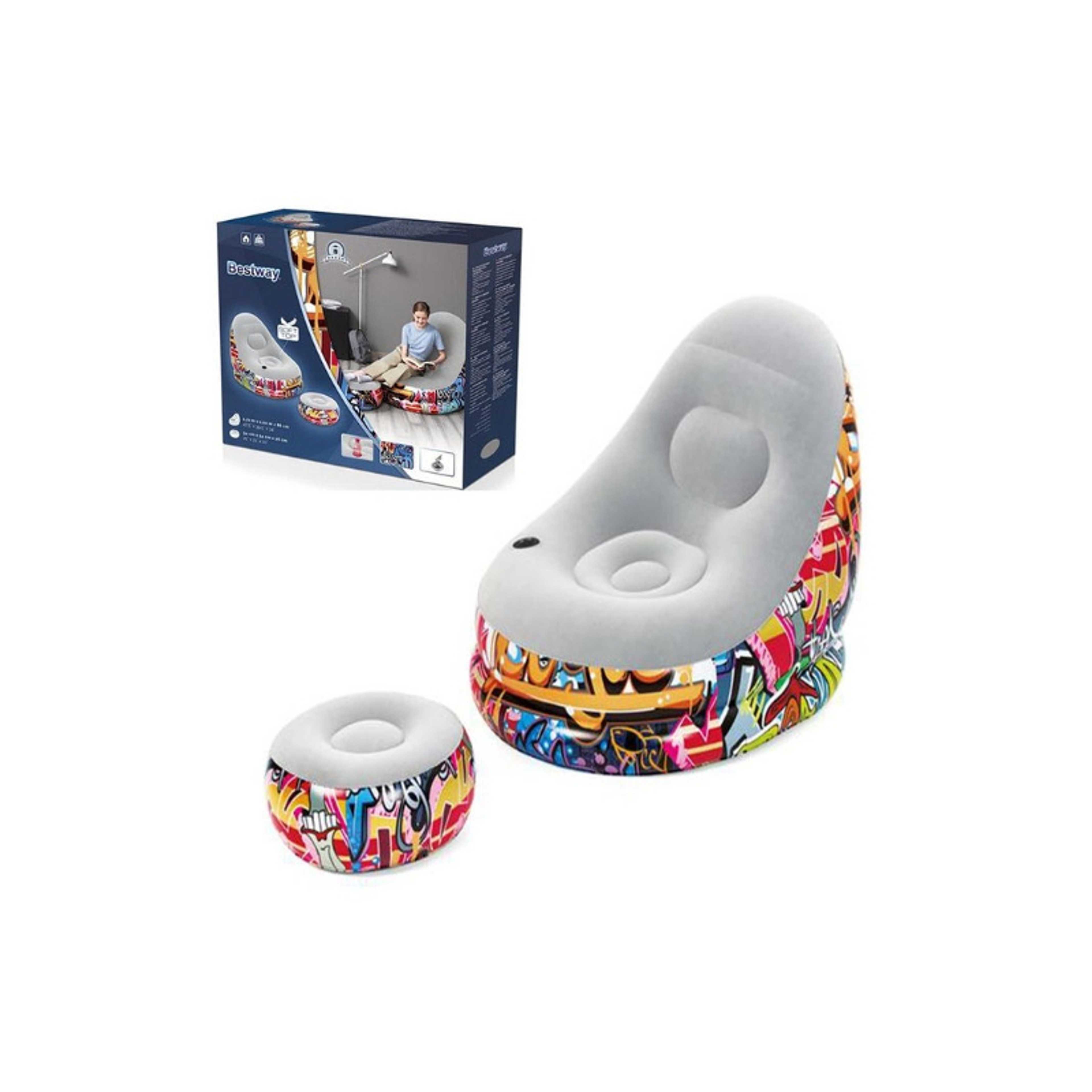 Bestway Graffiti Comfort Cruiser 1.21M X 1.00M X 86Cm 26-75076 - Product Main Image