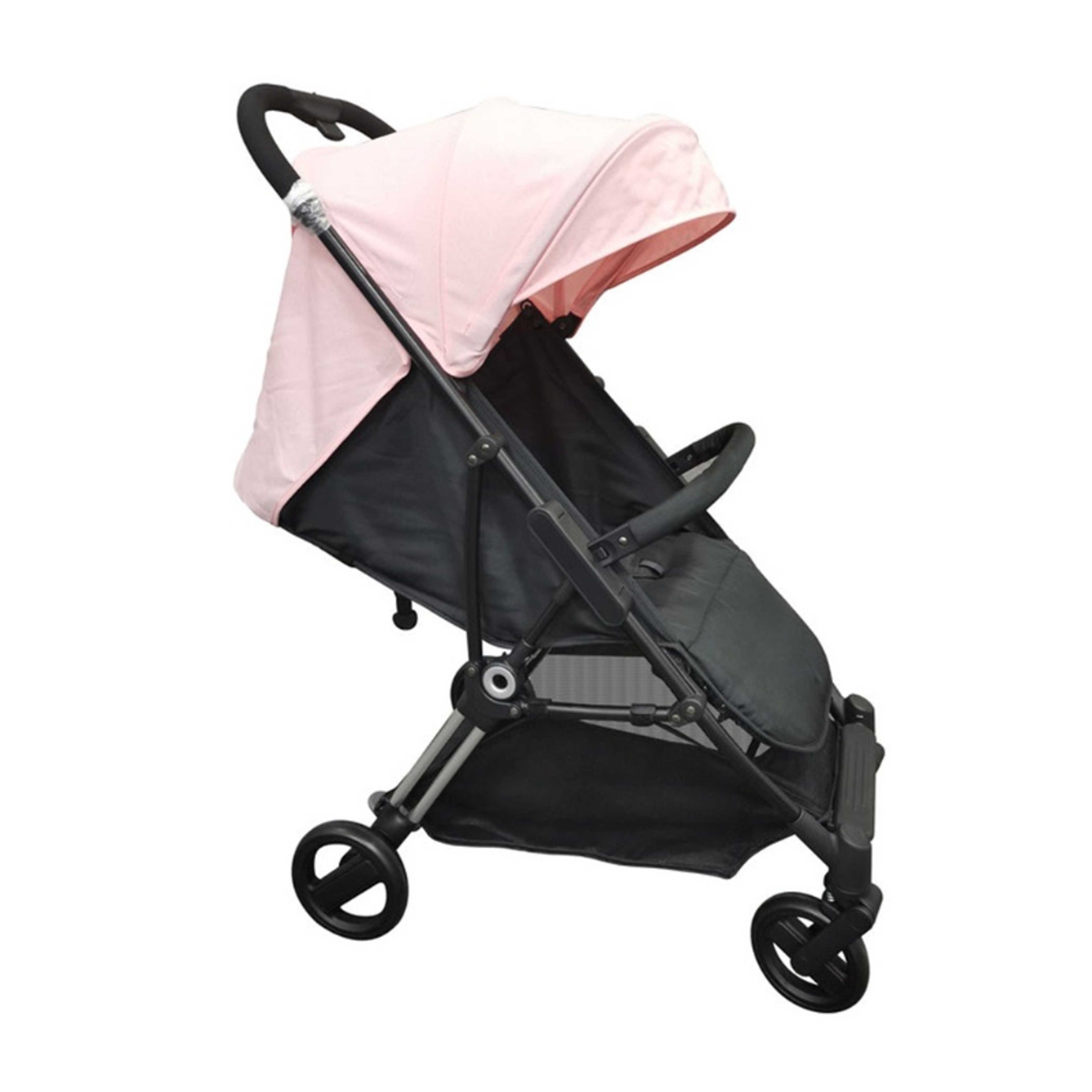 Baby-Foldable Lightweight Stroller with Adjustable Seat ,Pink-Black - Product Main Image