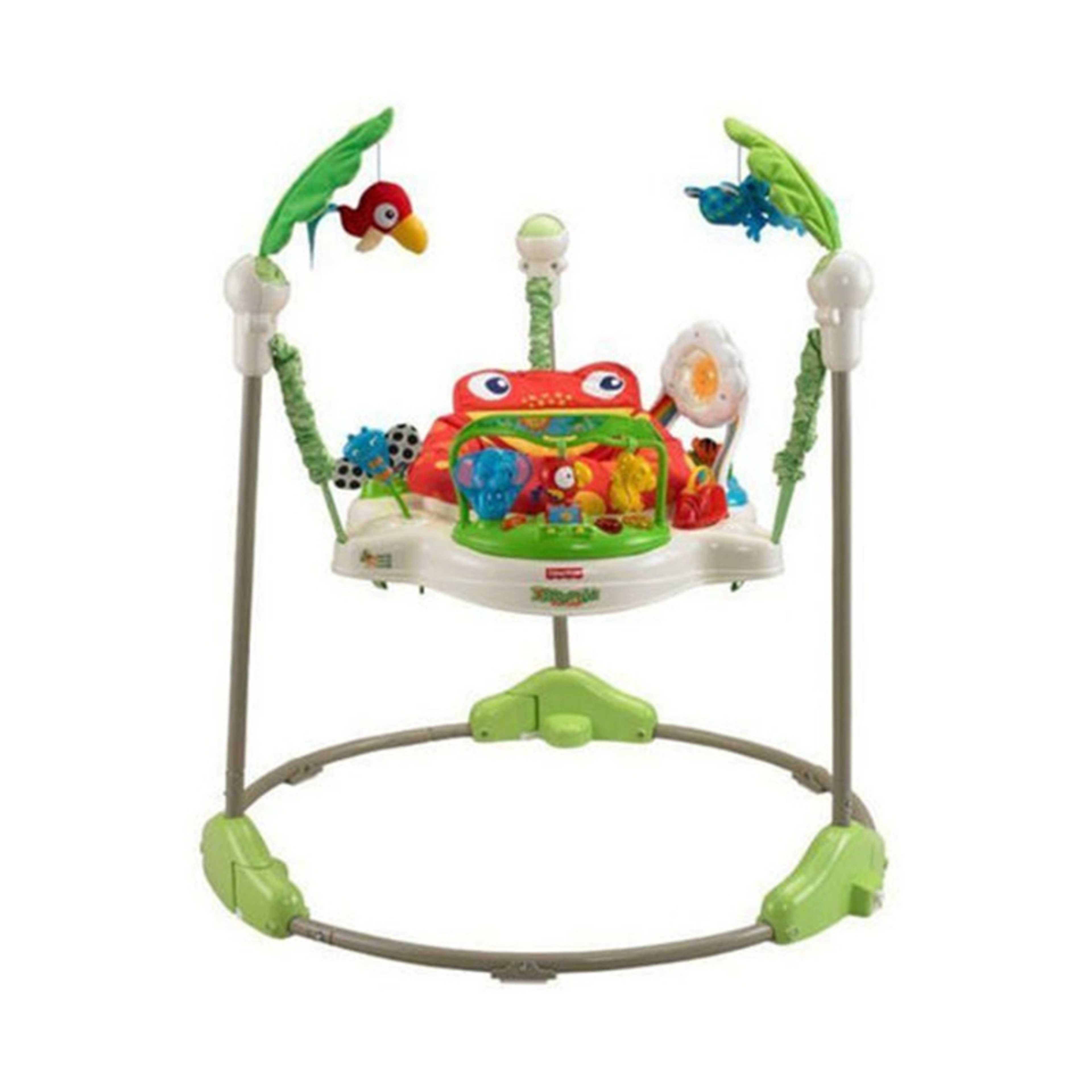 Generic-Happy Jungle Rainforest Jumperoo Baby Bouncer With Batteries 33-63568 - Product Main Image