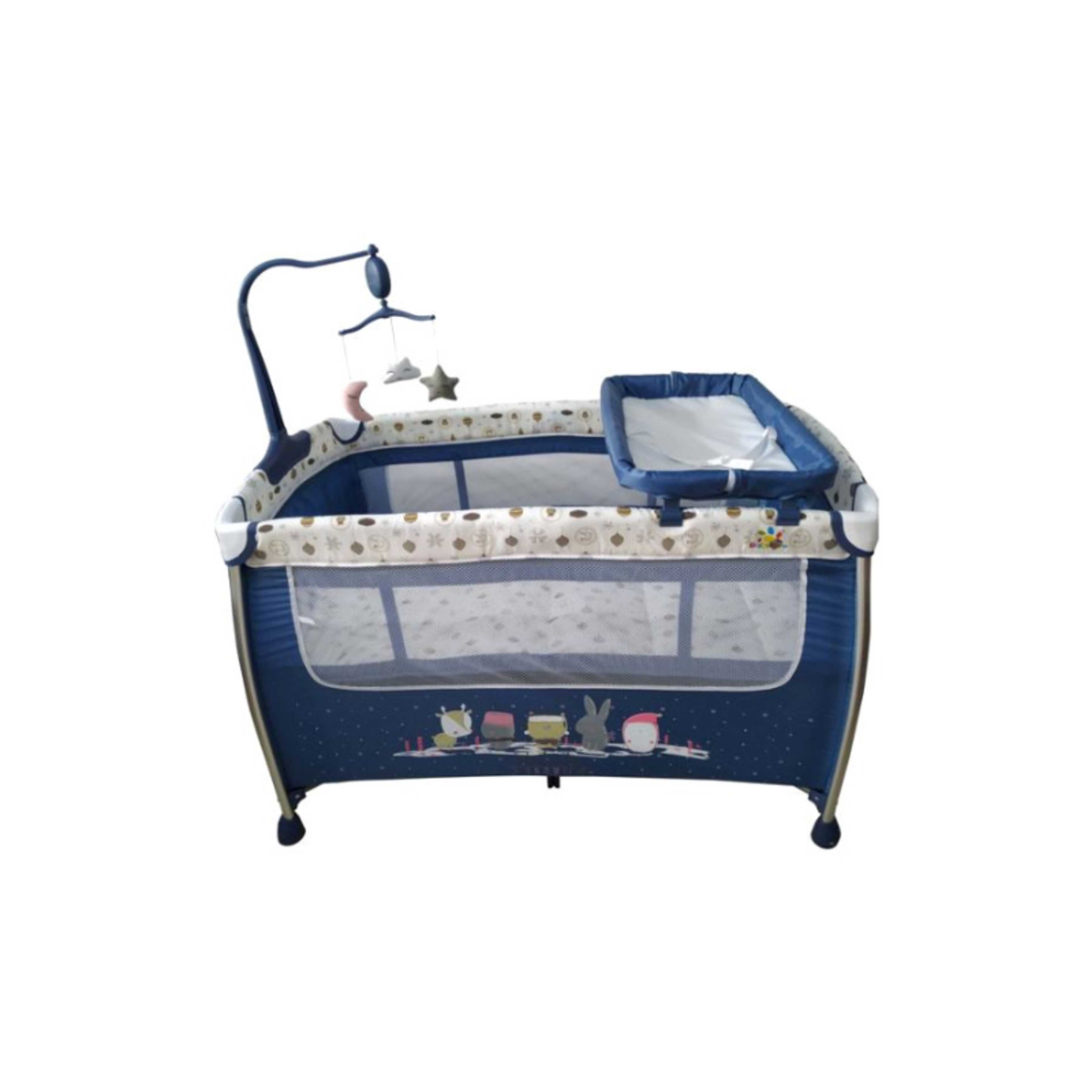 Baby love-Foldable Baby Playpen Two Layers With Toys 27-920Ap - Product Main Image