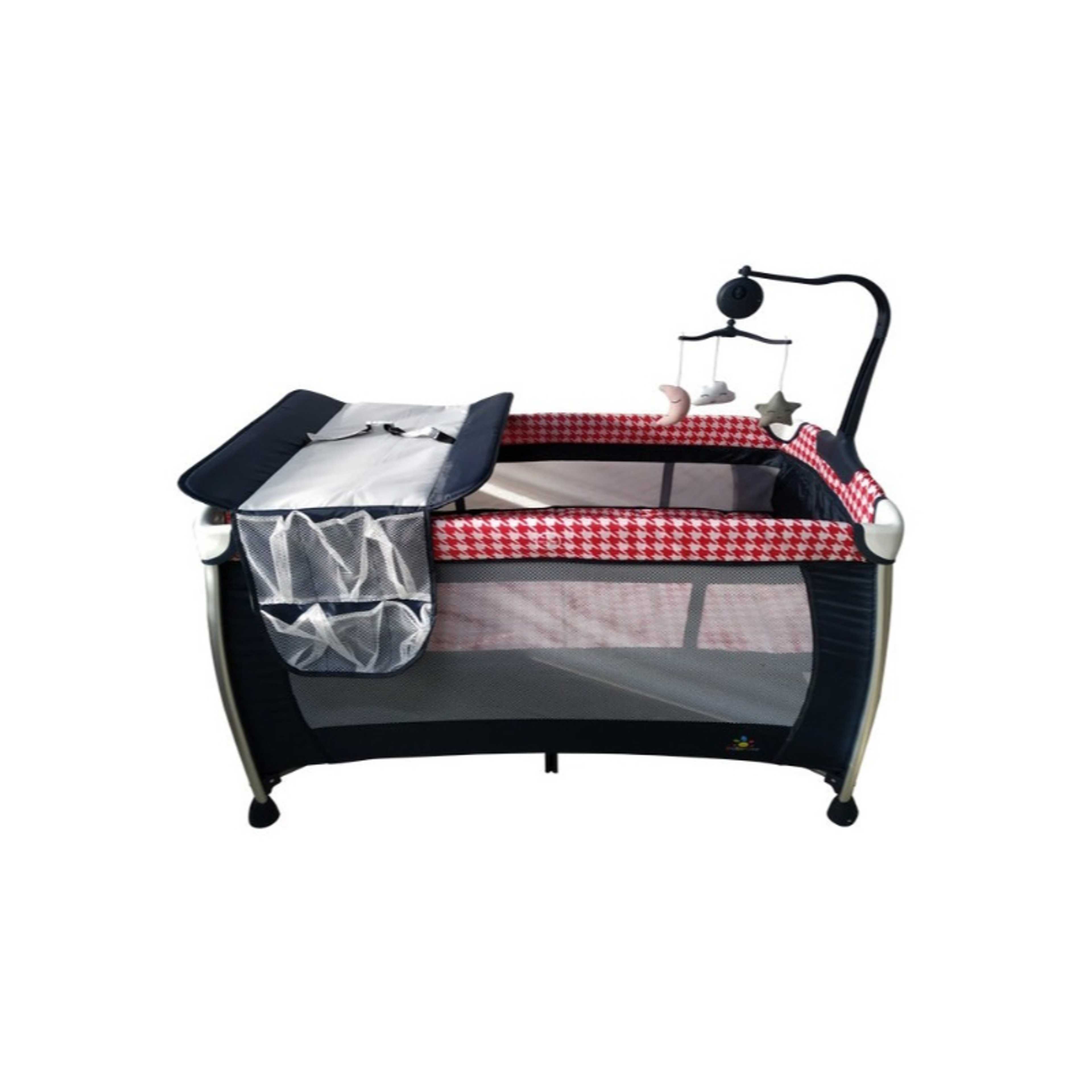 Baby-Baby Playpen Two Layers With Toys 27-920AP-RED & BLACK - Product Main Image