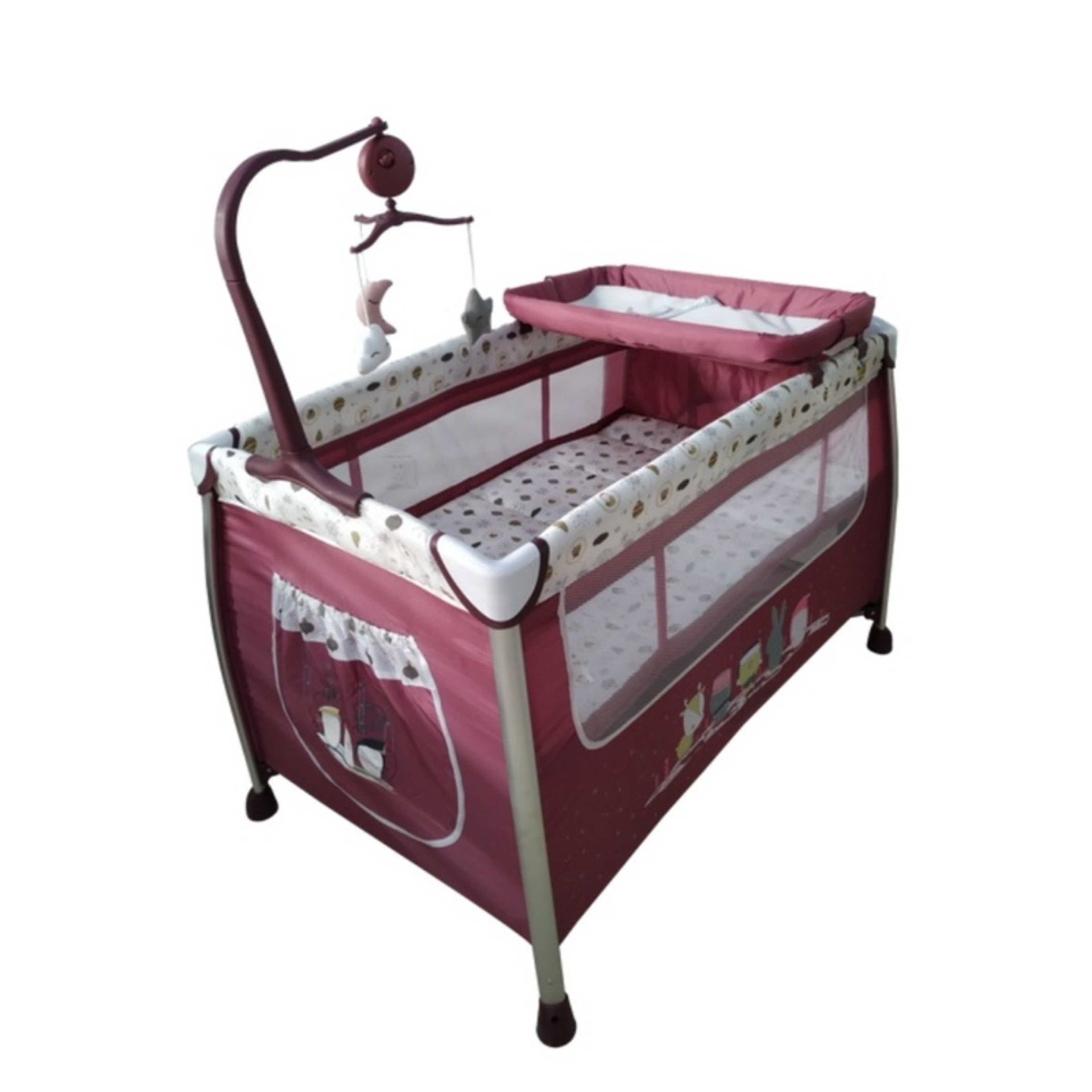 Baby-Baby Playpen Two Layers With Toys 27-920AP - Product Main Image