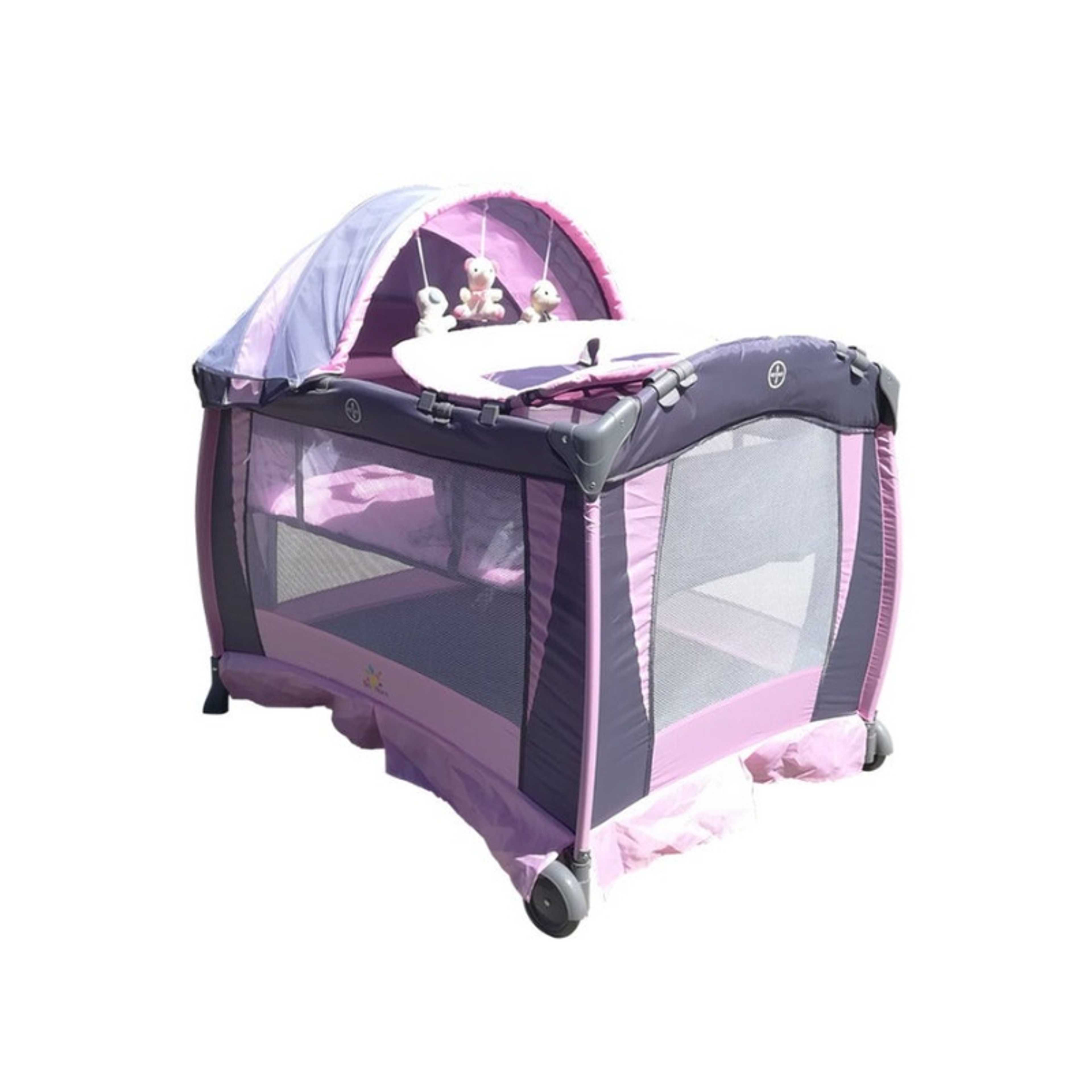 Baby-Baby Playpen Two Layers With Toys 27-960B-PINK - Product Main Image