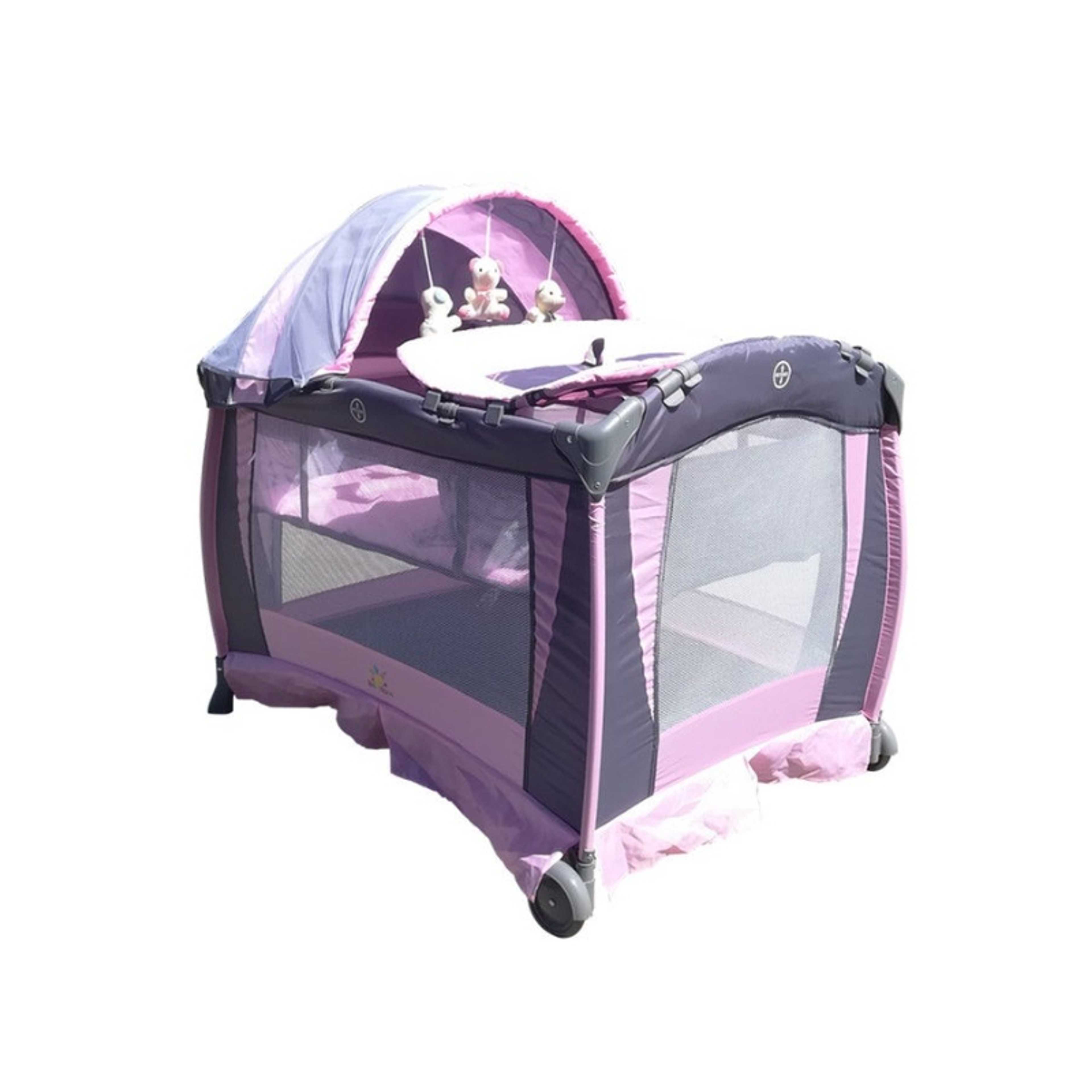 Baby-Baby Playpen Two Layers With Toys 27-991LG-Pink - Product Main Image