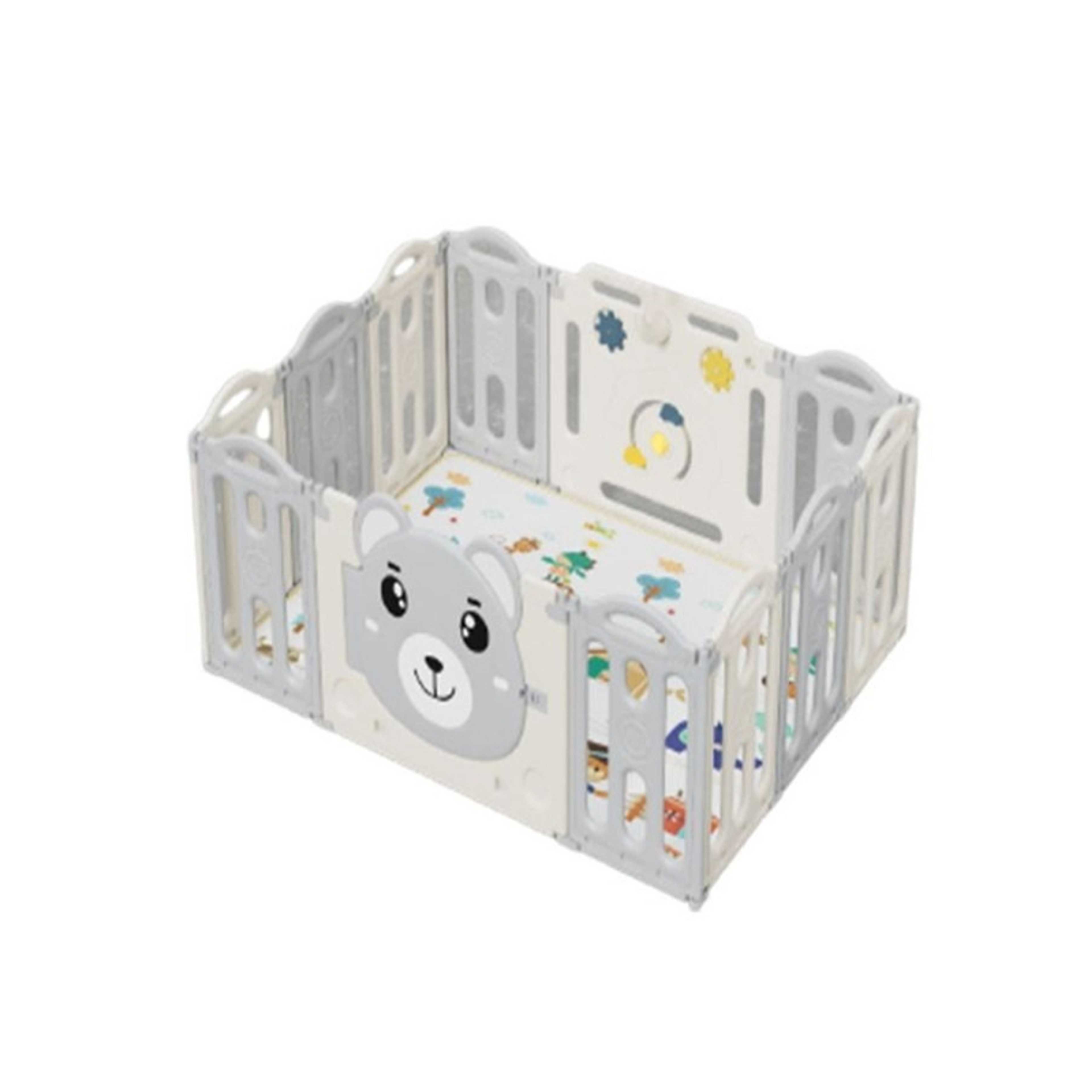 Baby-Bear Foldable  Fence Playpen 148*115*62CM  Grey  28-UN37-13G - Product Main Image