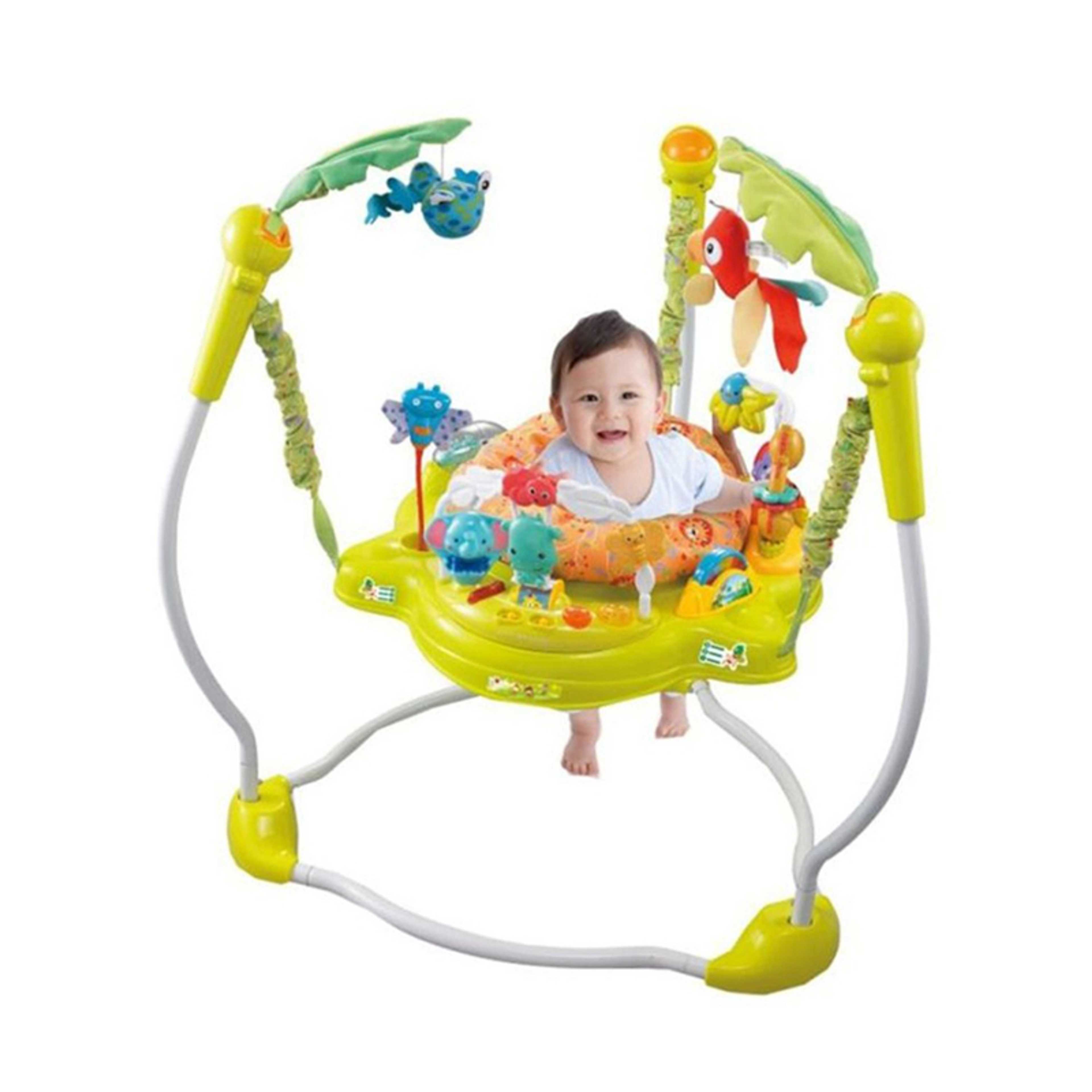 Baby love-Happy Jungle Jumper Bouncer With Music And Lights For Baby, 33-1606072 - Product Main Image