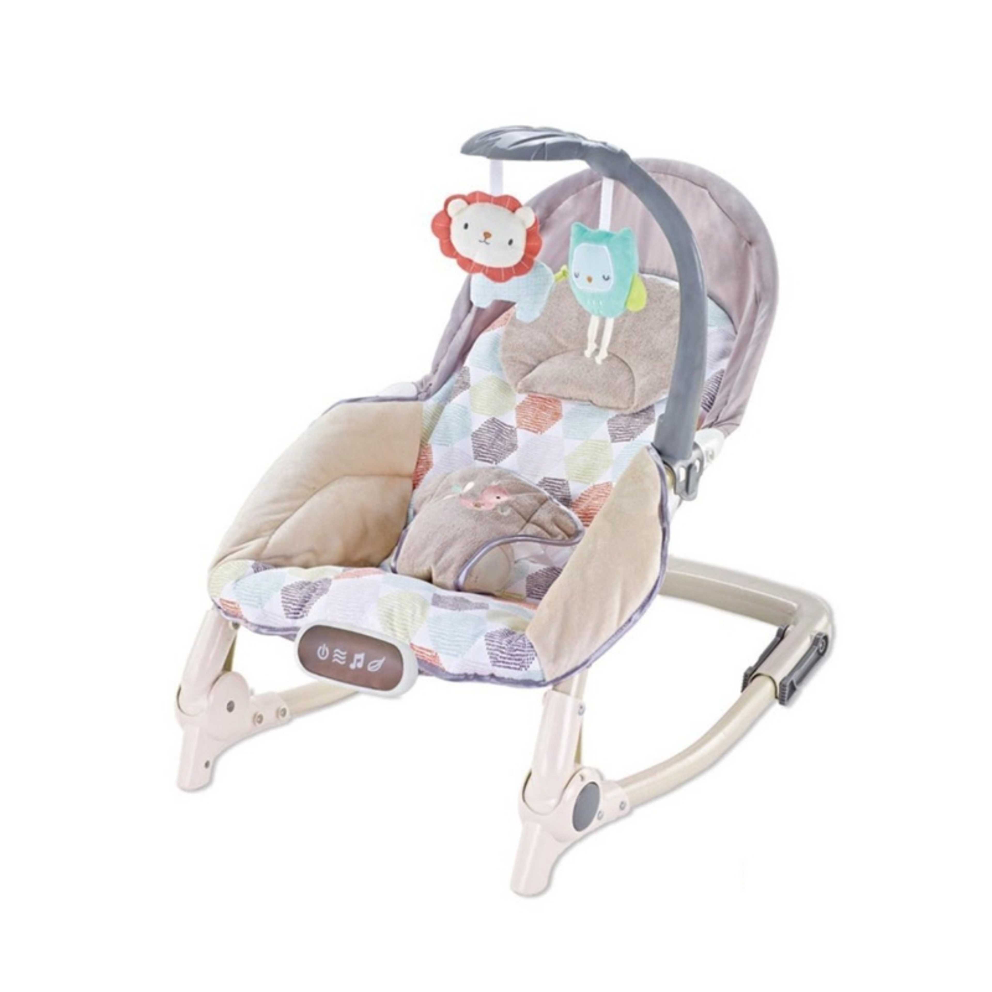 Generic-Newborn To Toddler Portable Soothing Vibrtaional Rocker Bouncer With Music - Product Main Image