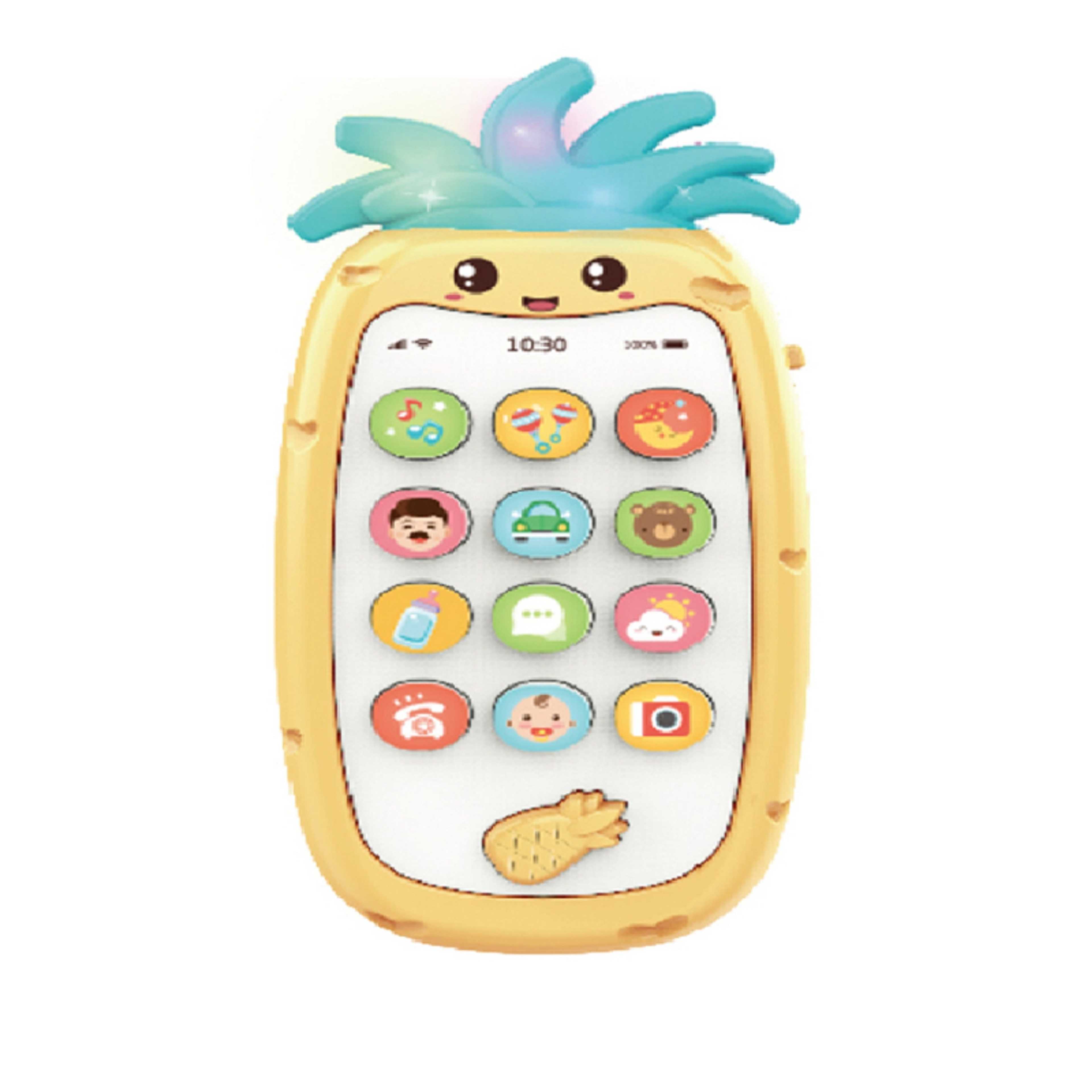 Baby-Pineapple Themed Mobile Phone ,Yellow - Product Main Image