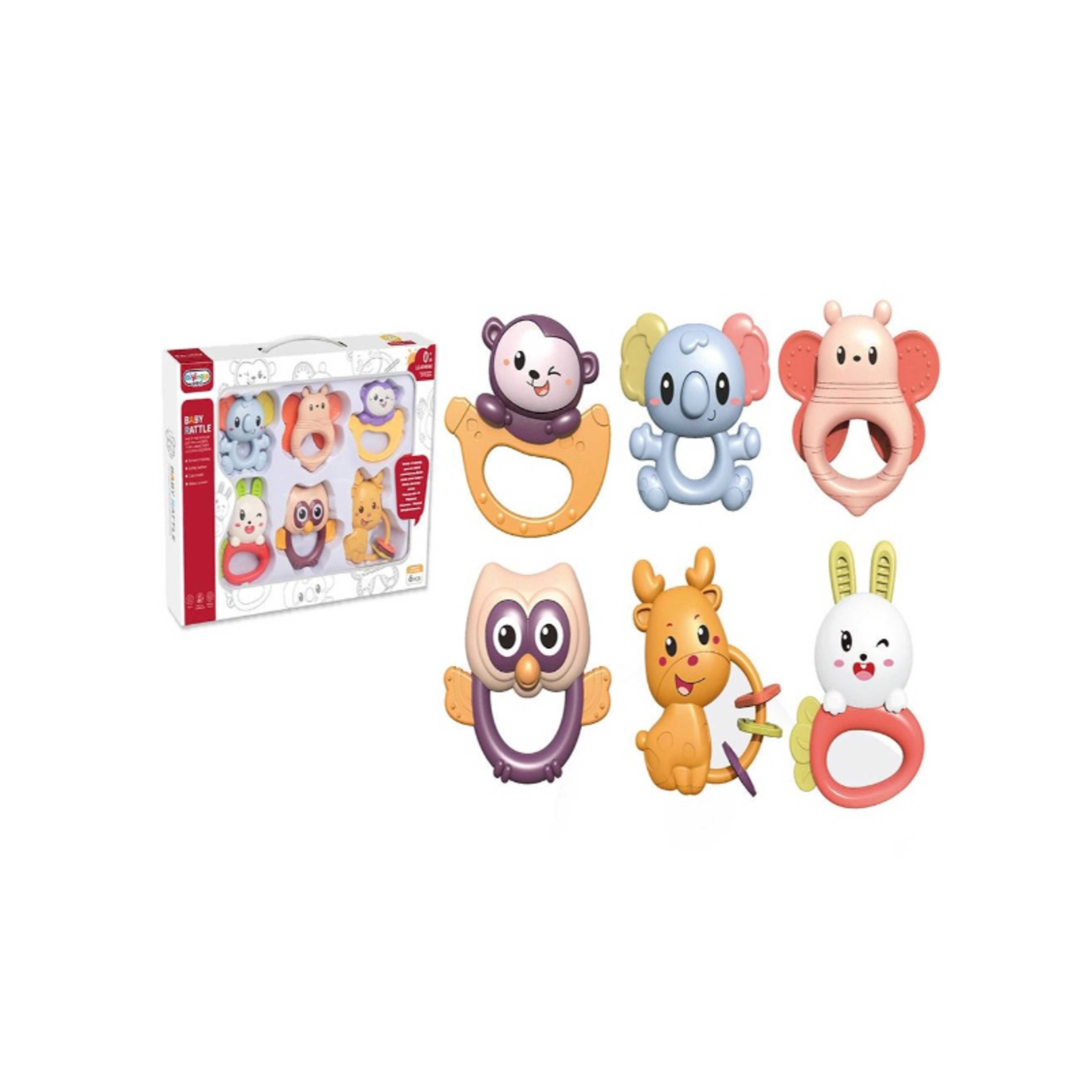 Baby-Baby Rattle 6pc Play set 33-2347648 - Product Main Image