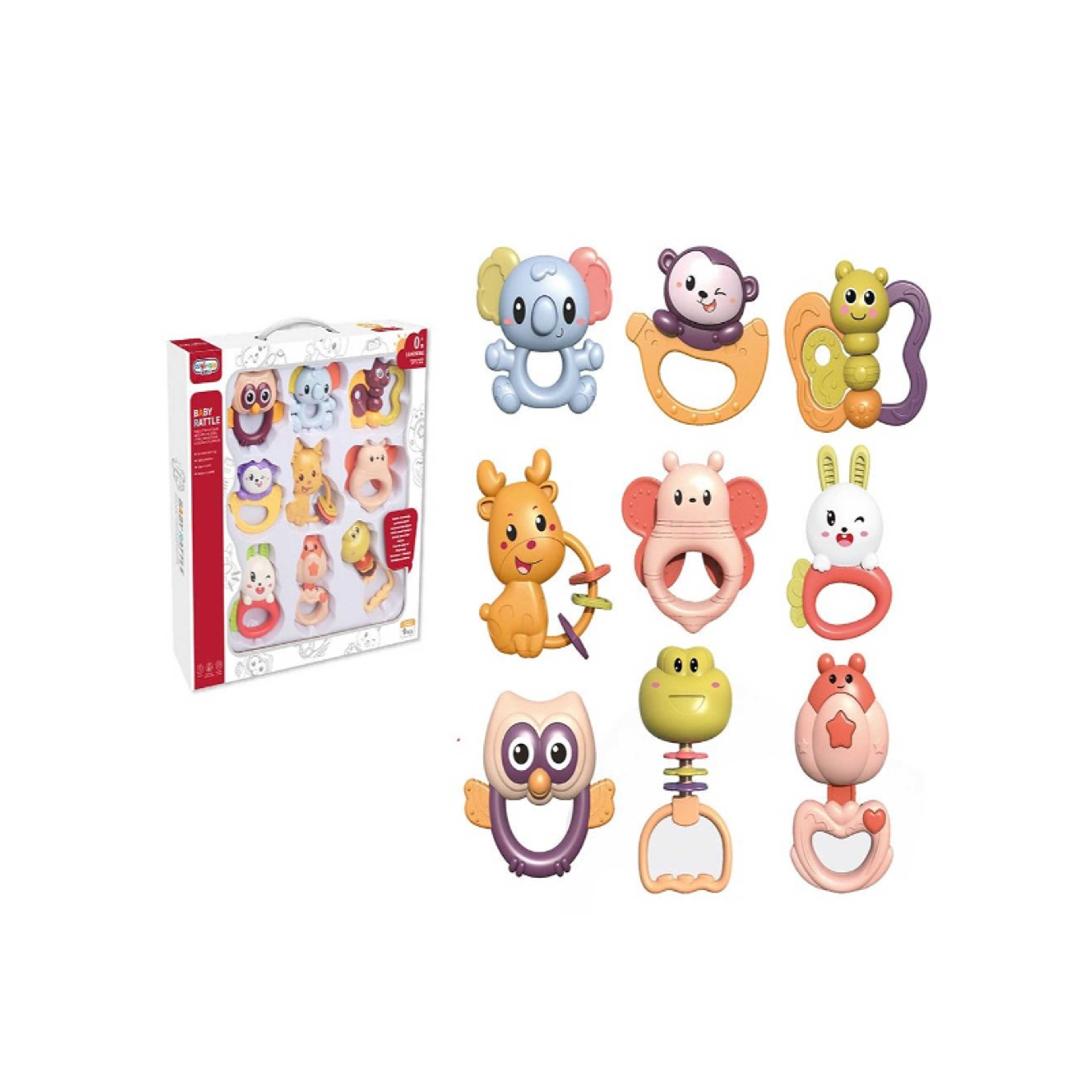 Baby-Baby Rattle 9PC  Play set 33-2347649 - Product Main Image