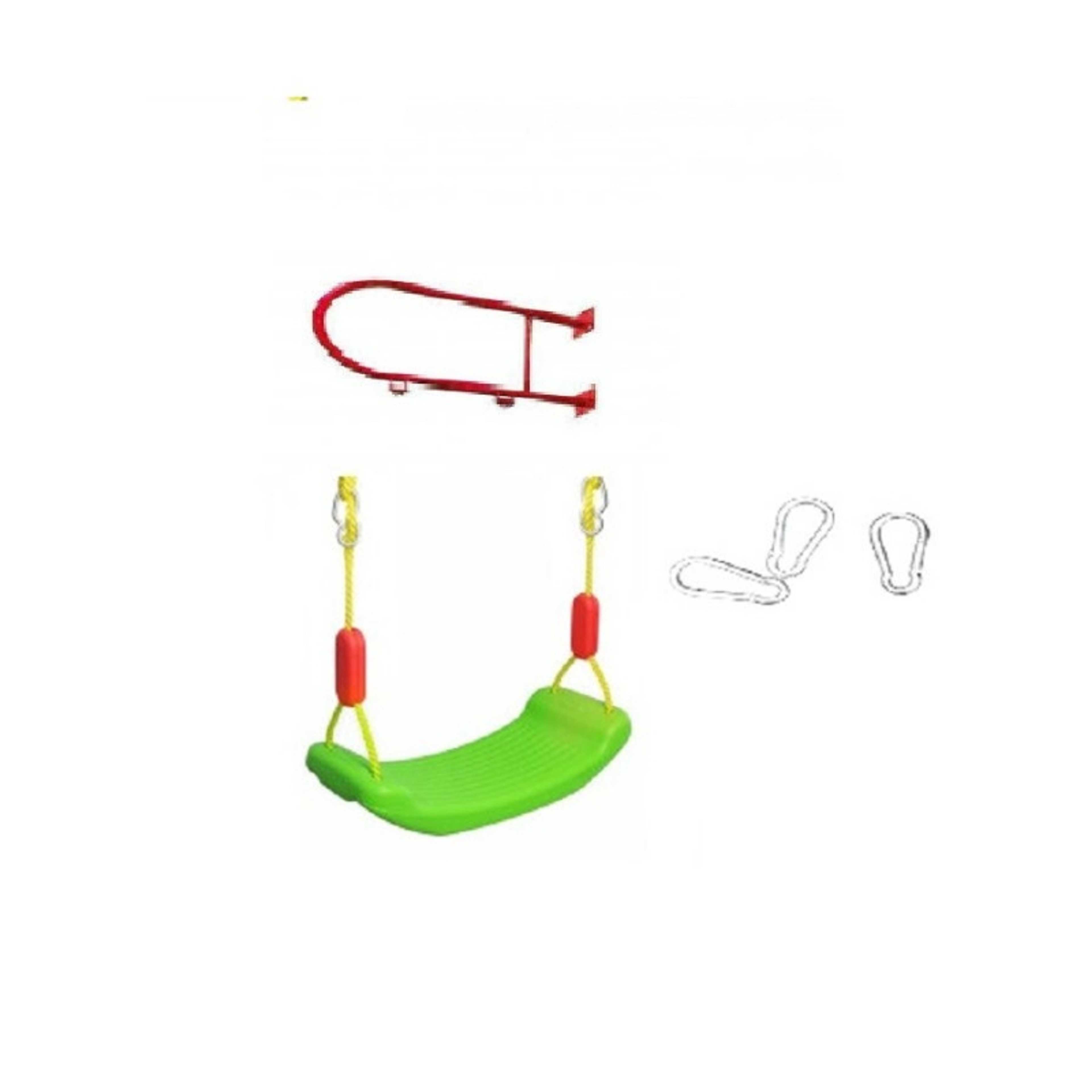 FULL JOY-Safety Swing with Heavy duty strong wall iron bar RED - Product Main Image