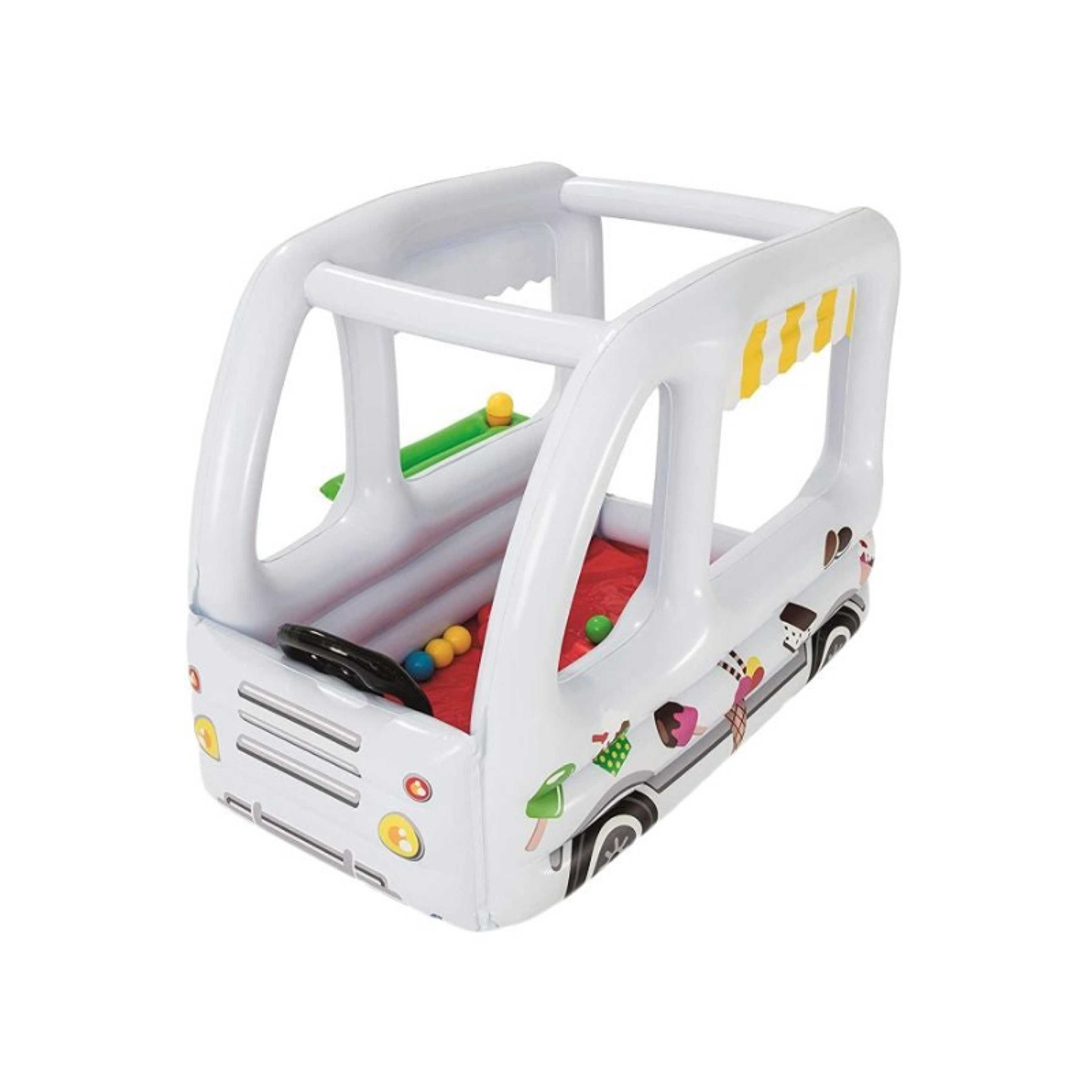 Portable Foldable Lightweight Compact Scoops And Smiles Ice Cream Truck With Balls 122x84x84cm - Product Main Image