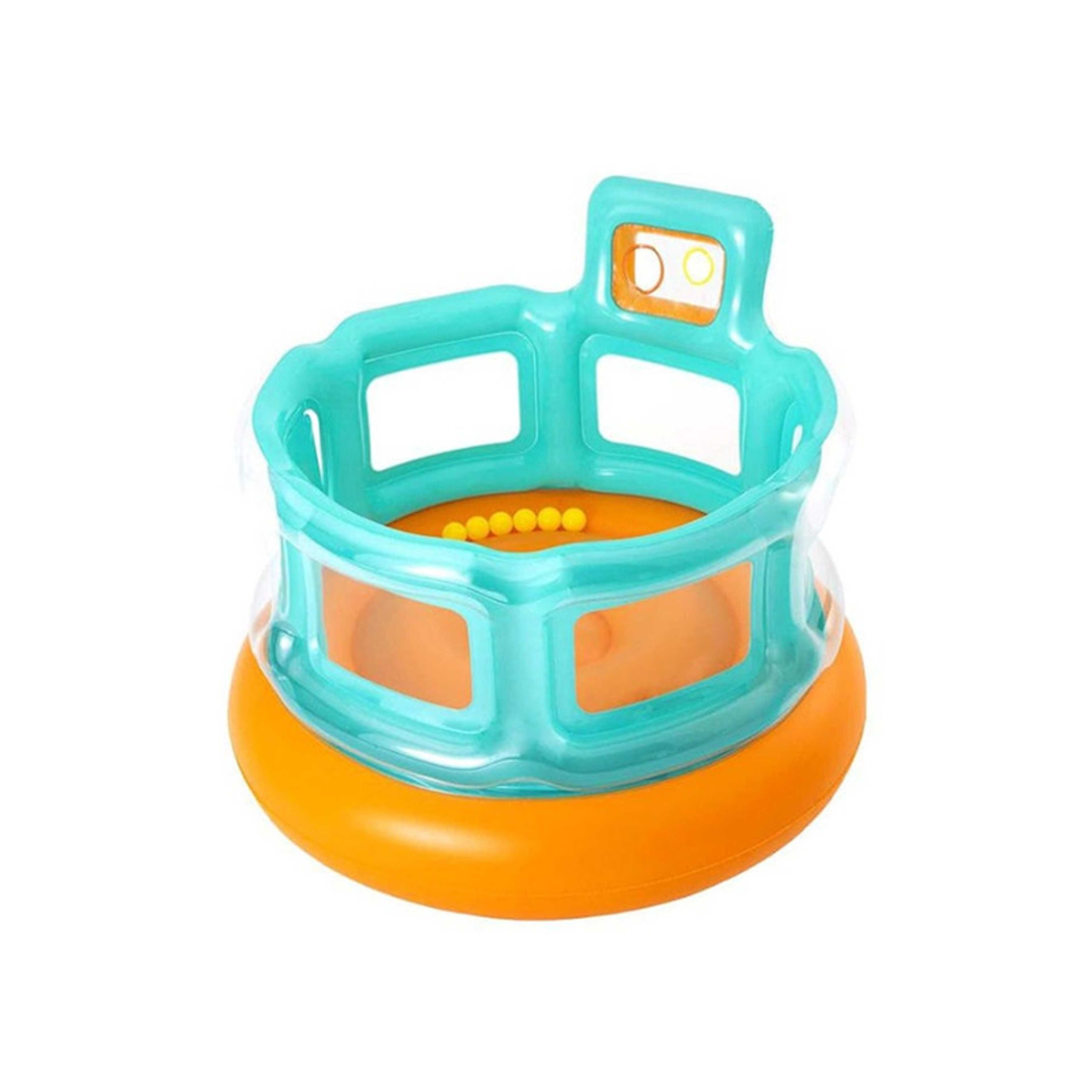Up, In And Over Hops 'N Hoops Bouncer With Repair Patch 1.52x1.52x1.17meter - Product Main Image