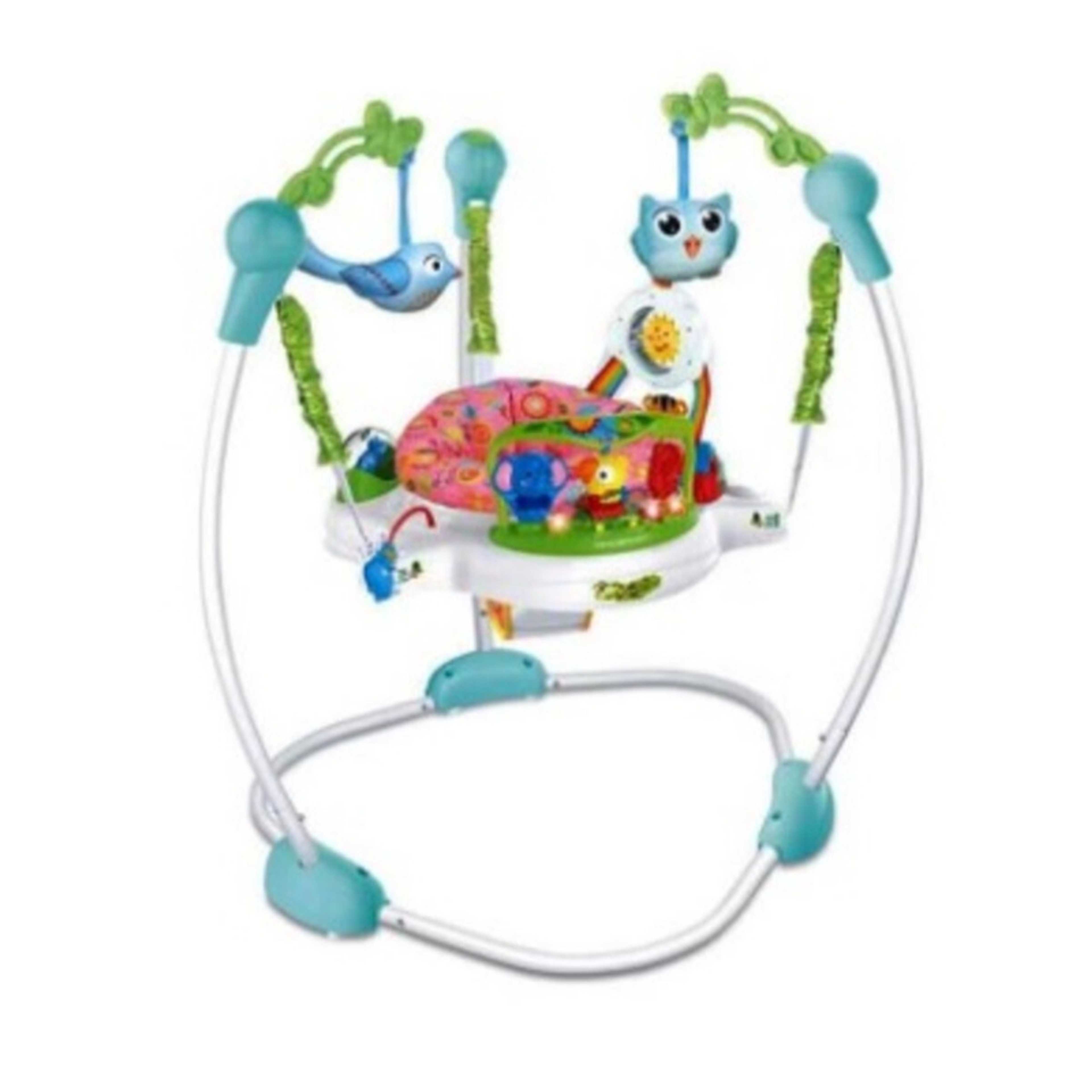 FULL JOY-Baby Activity Jumper Bouncer, Infant Activity Center With Music, Lights And Sounds - 3 Adjustable Heights, 360° Rotation - Product Main Image