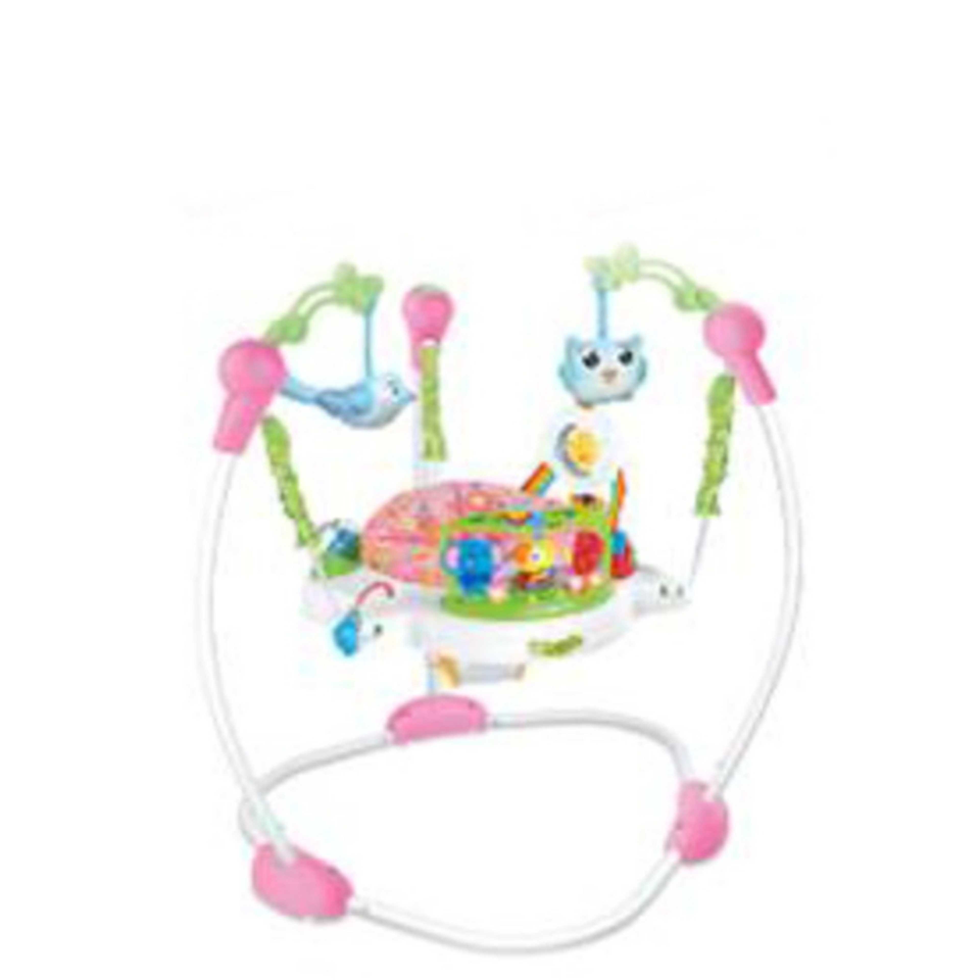 FULL JOY-Baby Activity Jumper Bouncer, Infant Activity Center With Music, Lights And Sounds - 3 Adjustable Heights, 360° Rotation - Product Main Image