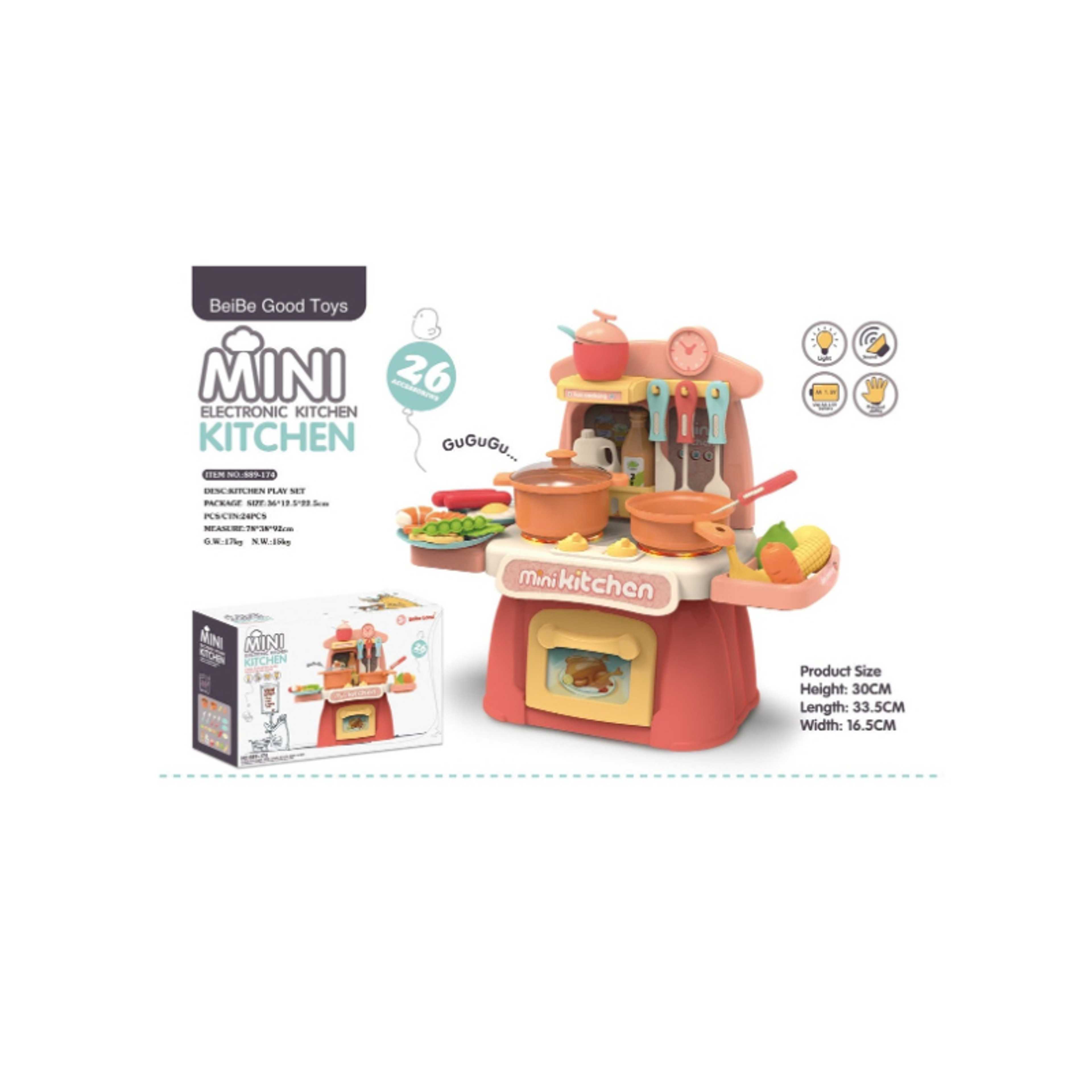 FAMILY-Mini Electronic Kitchen Set With Sound And Light (Without Power 3 1.5V AA) - Product Main Image