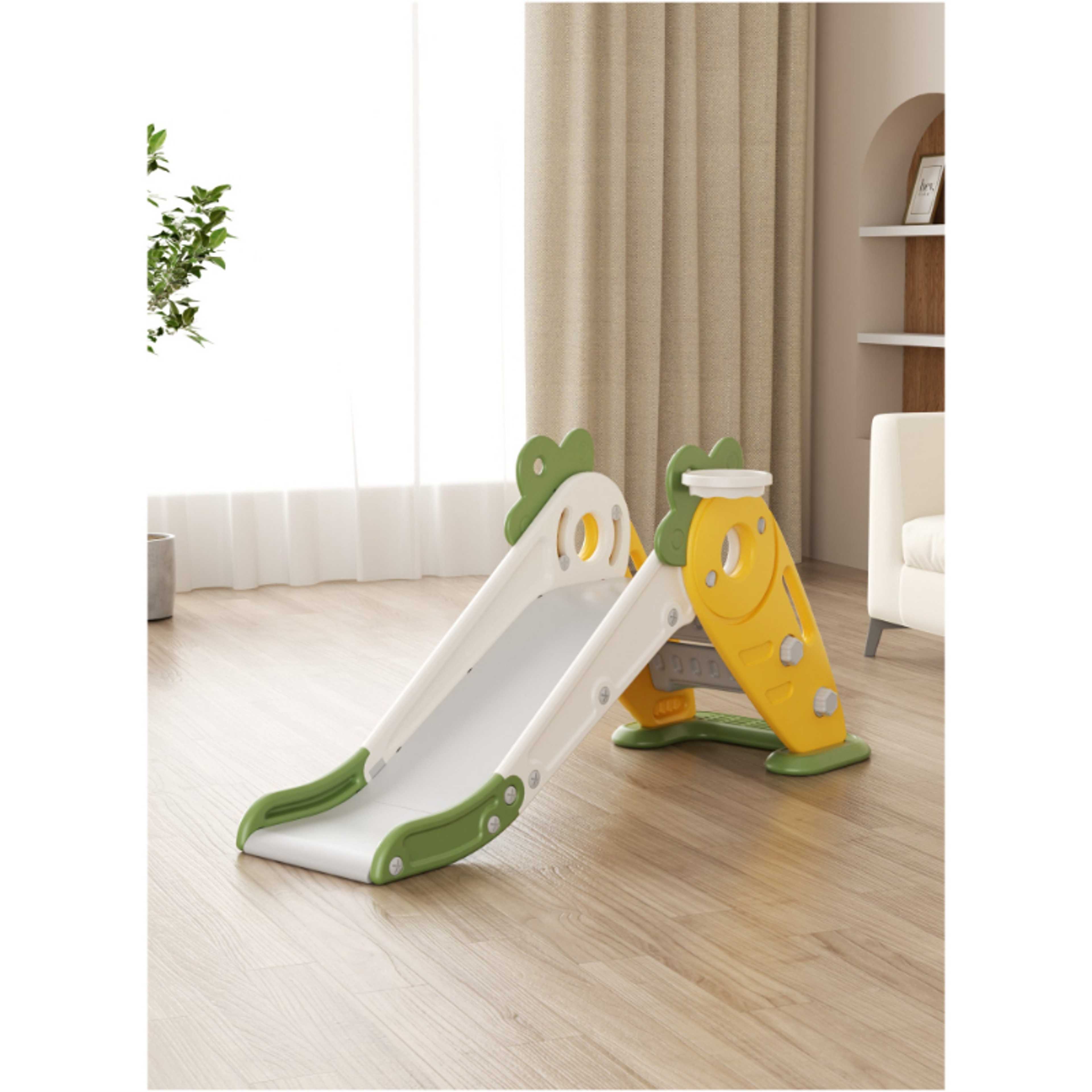 FULL JOY-Foldable Slide With Basketball - Product Main Image
