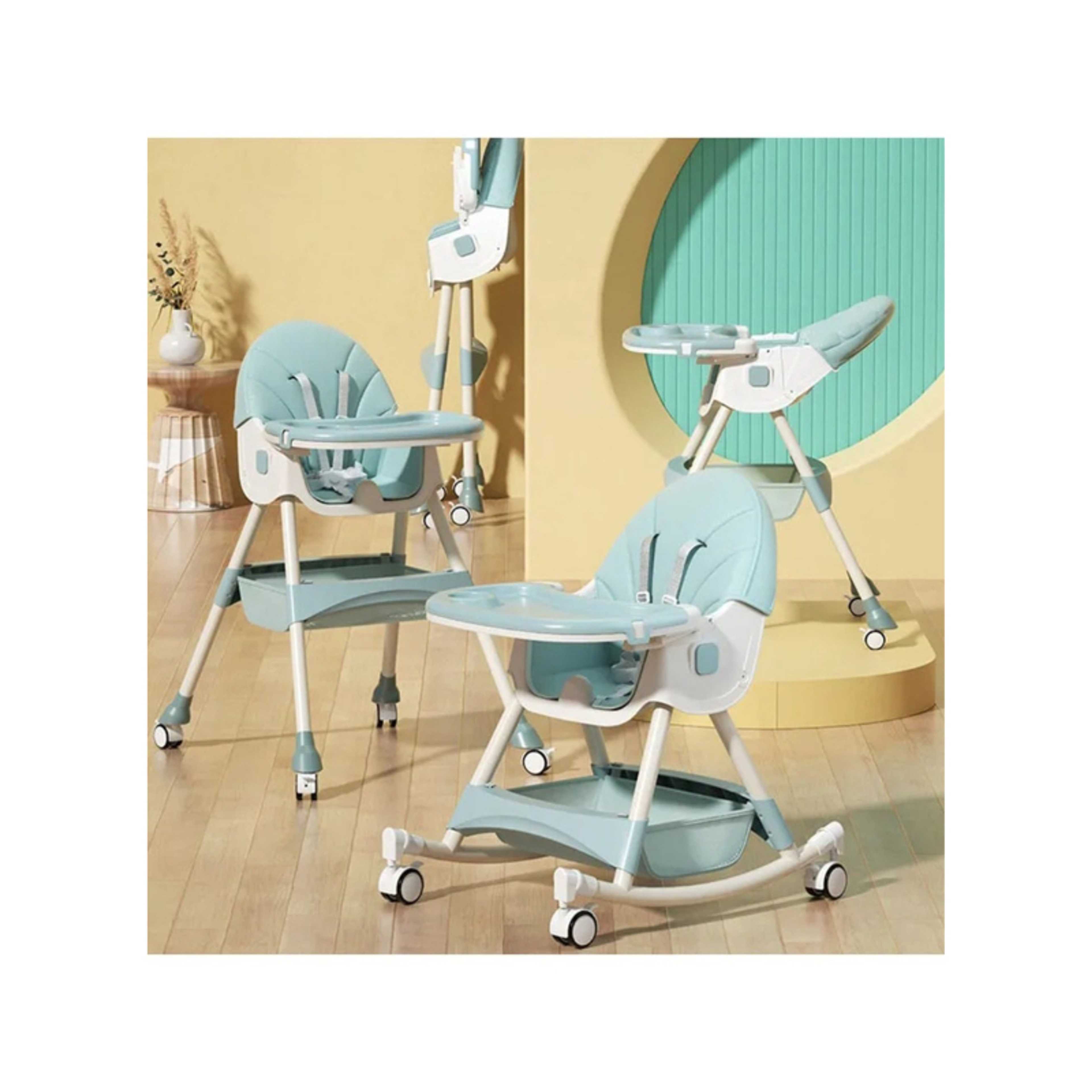 FULL JOY-Adjustable Multifunctional Portable Foldable Dining Highchair With Removable Tray - Product Main Image